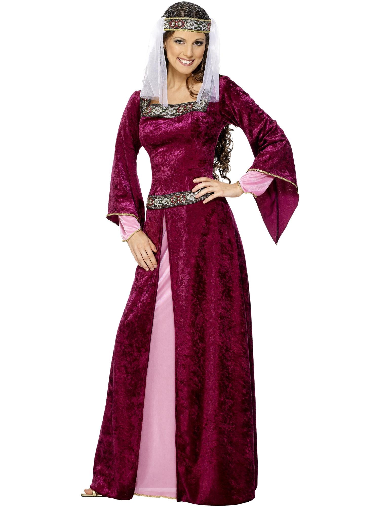 Maid Marion Costume, Burgundy