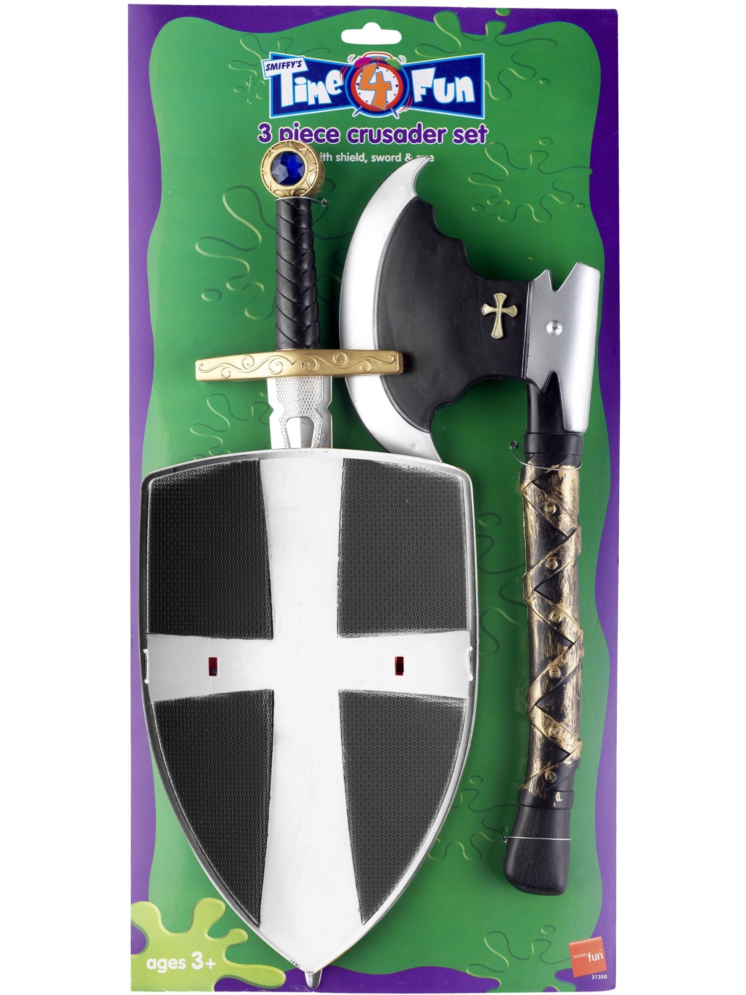 3-teiliges Crusader-Set, weiß