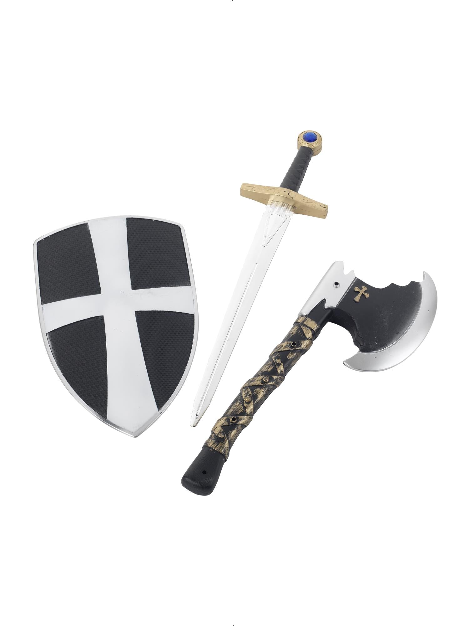 3-teiliges Crusader-Set, weiß