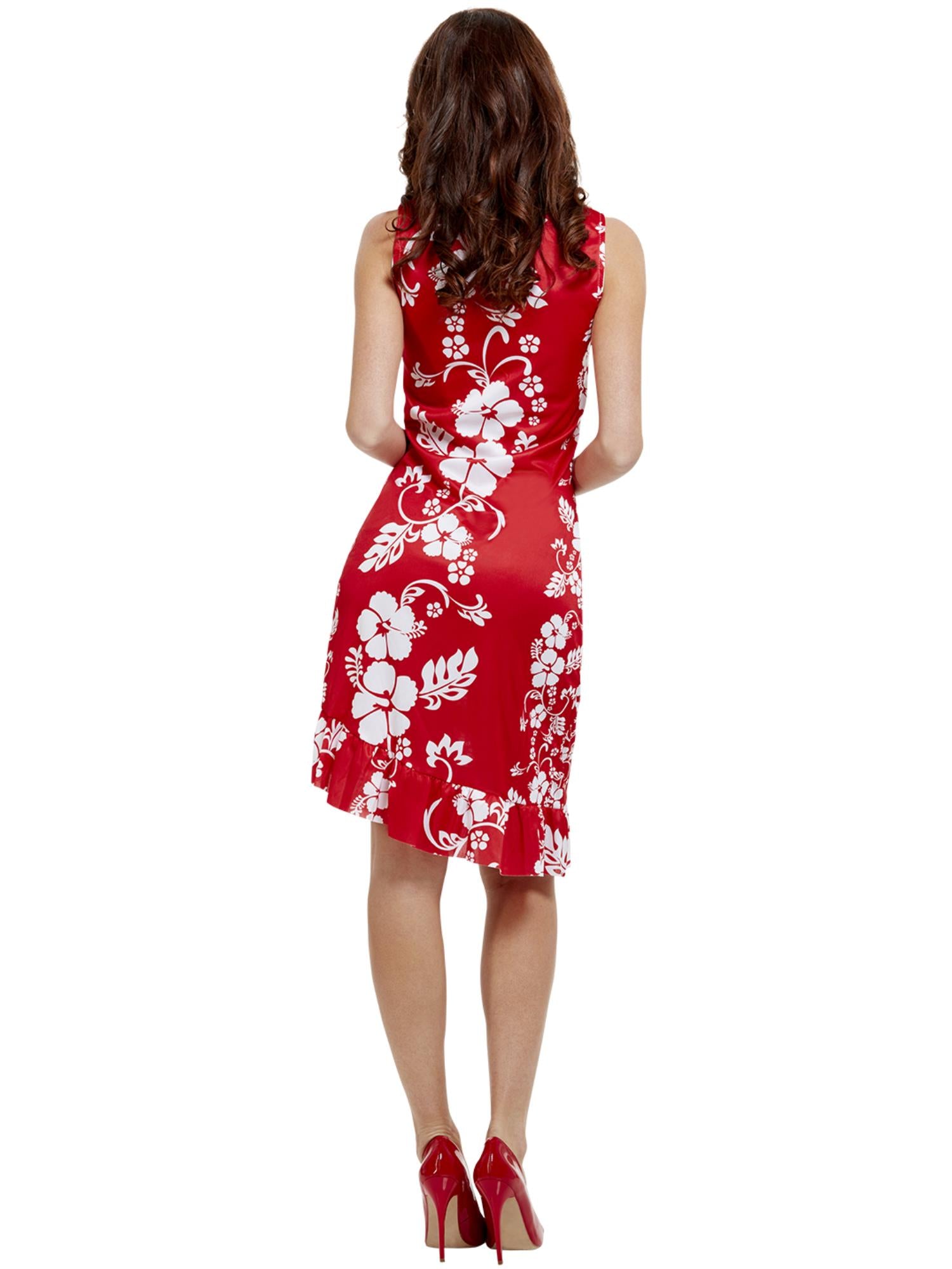 Hawaiian Beauty Costume, Red