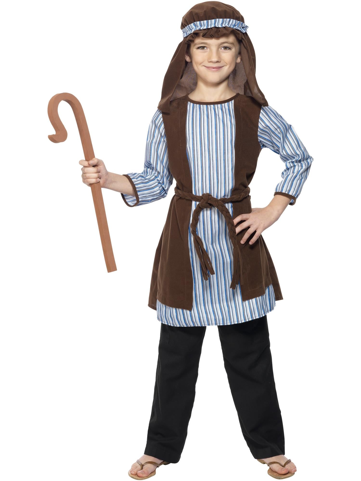 Shepherd Costume, Blue & Brown