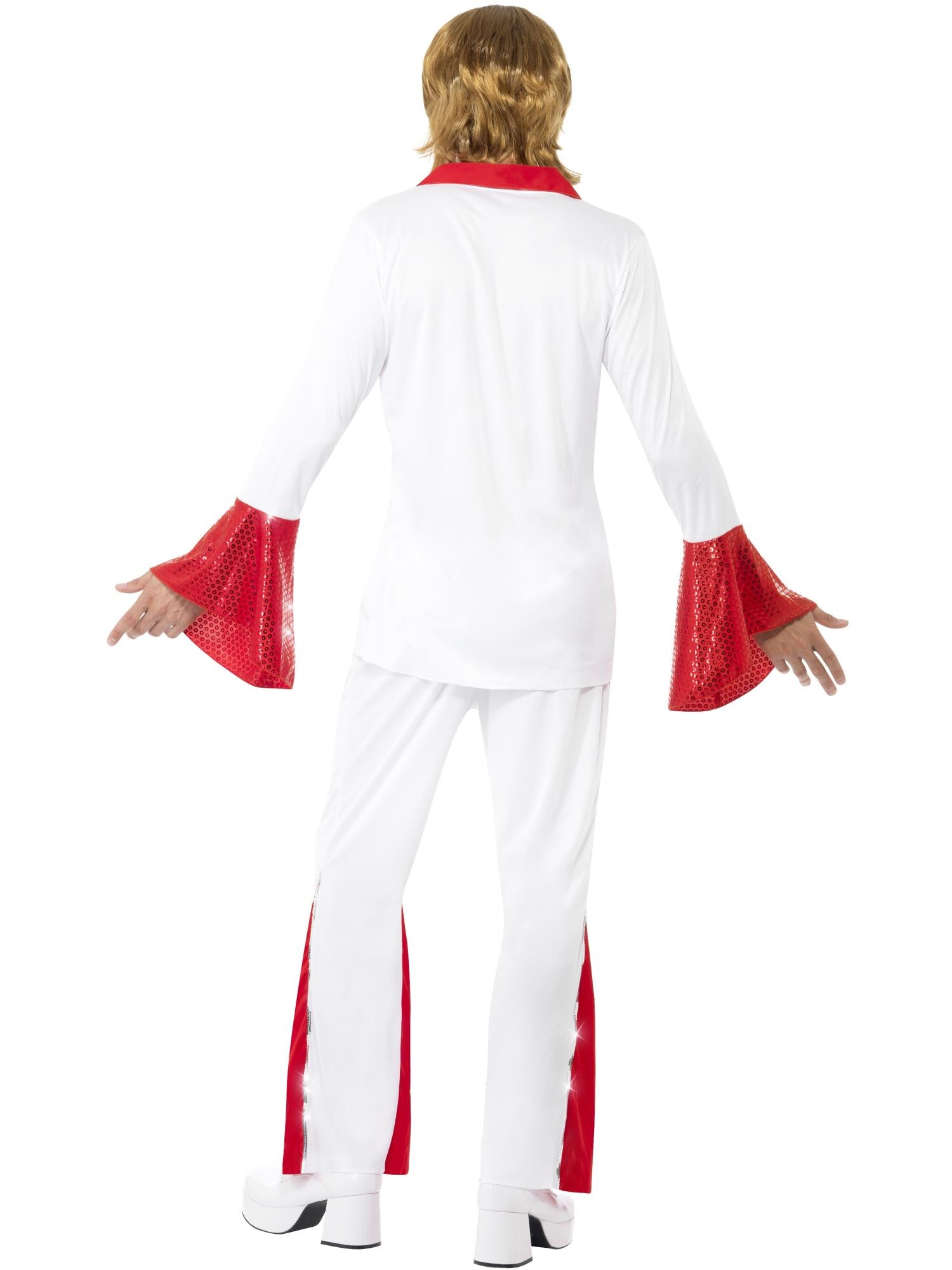 „Super Trooper“-Kostüm für Herren, weiß und rot