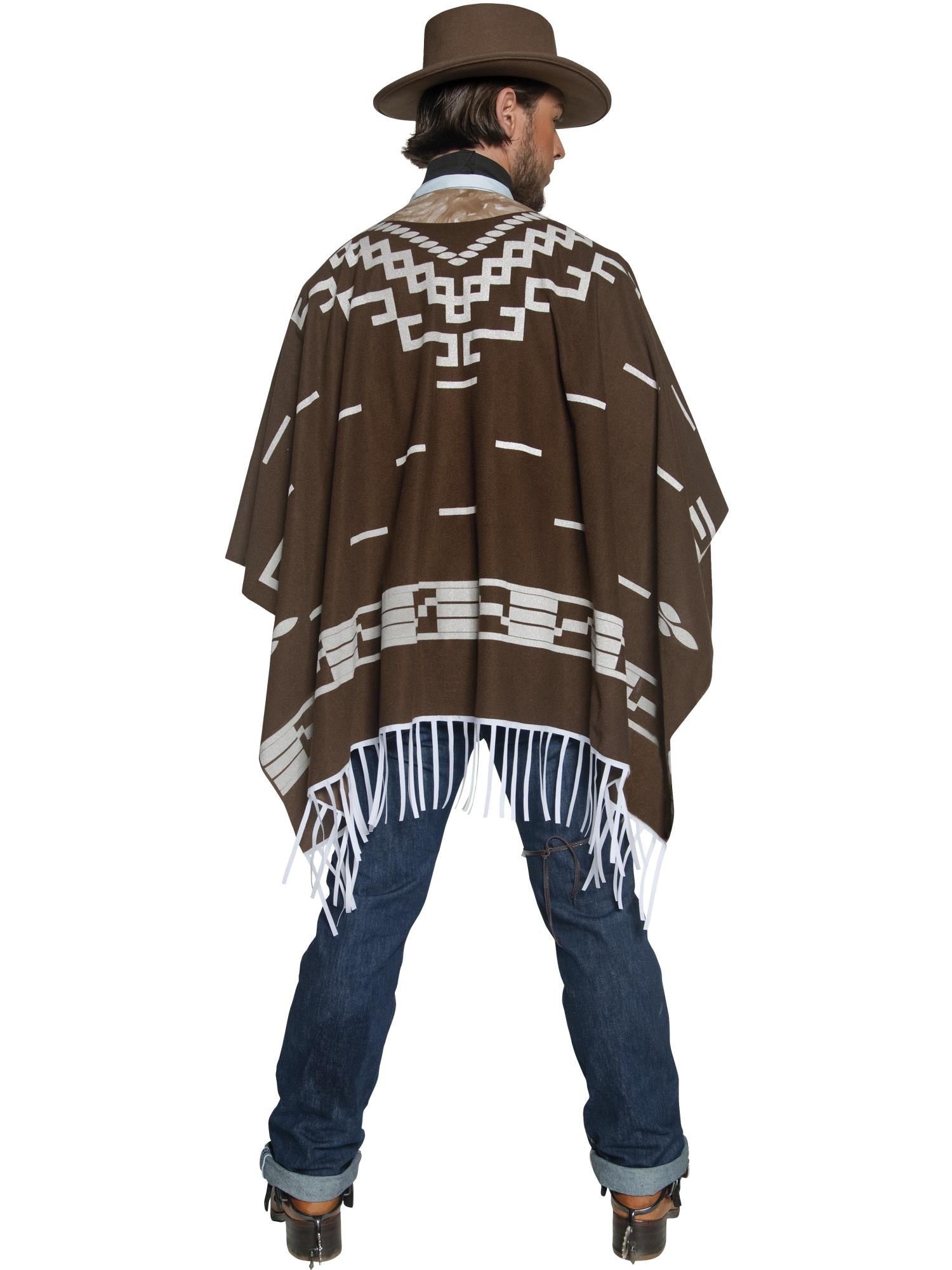 Authentic Western Wandering Gunman Costume, Brown