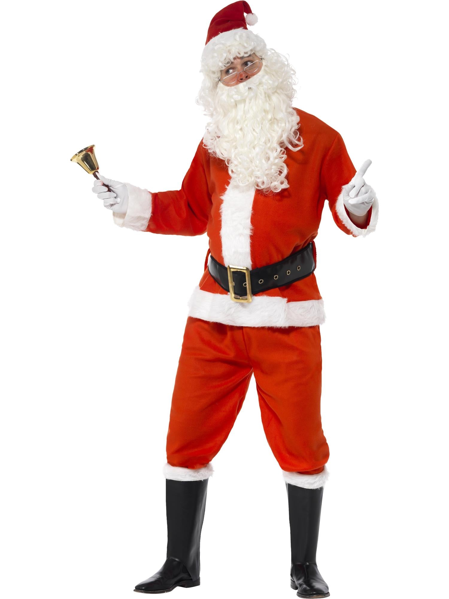Luxus-Weihnachtsmannkostüm, rot