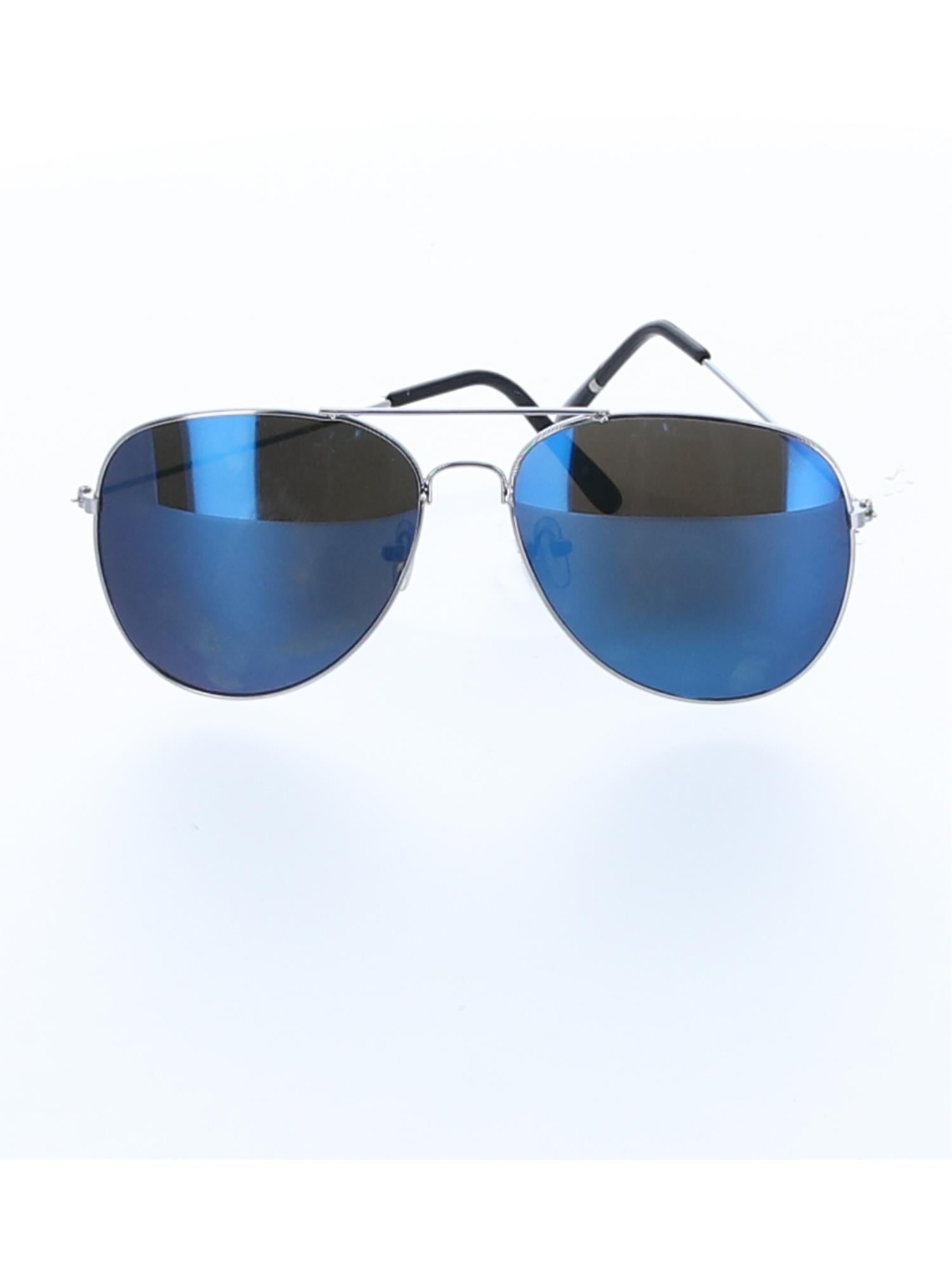 Aviator Specs, Blue Mirror, Silver