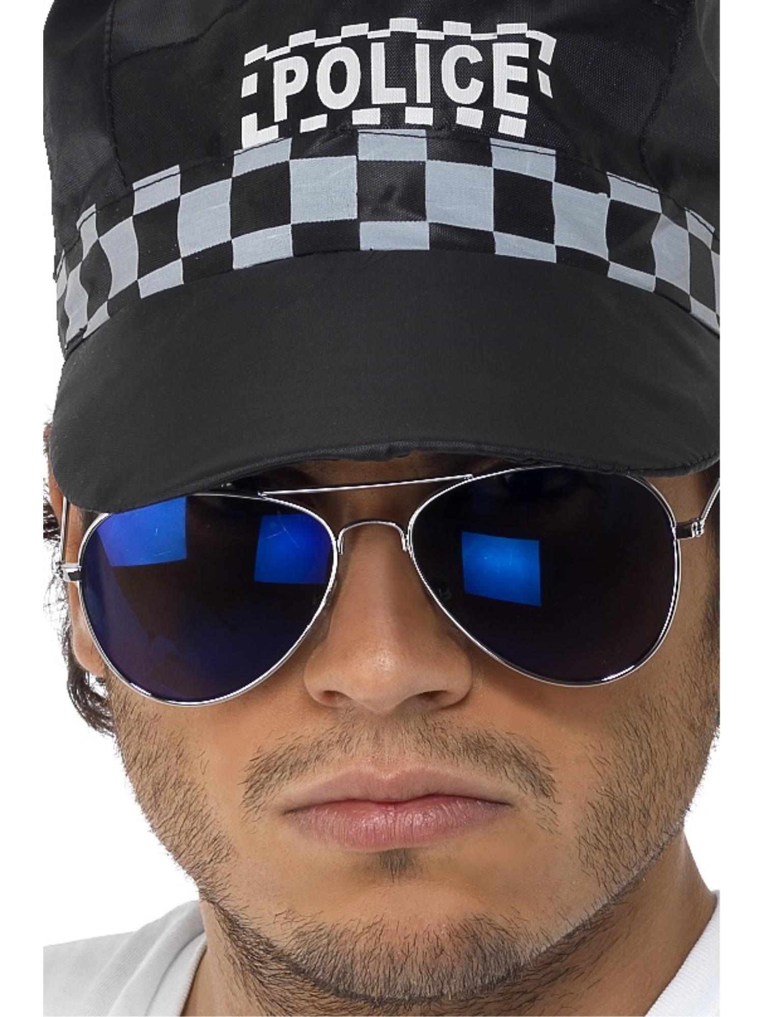 Aviator Specs, Blue Mirror, Silver