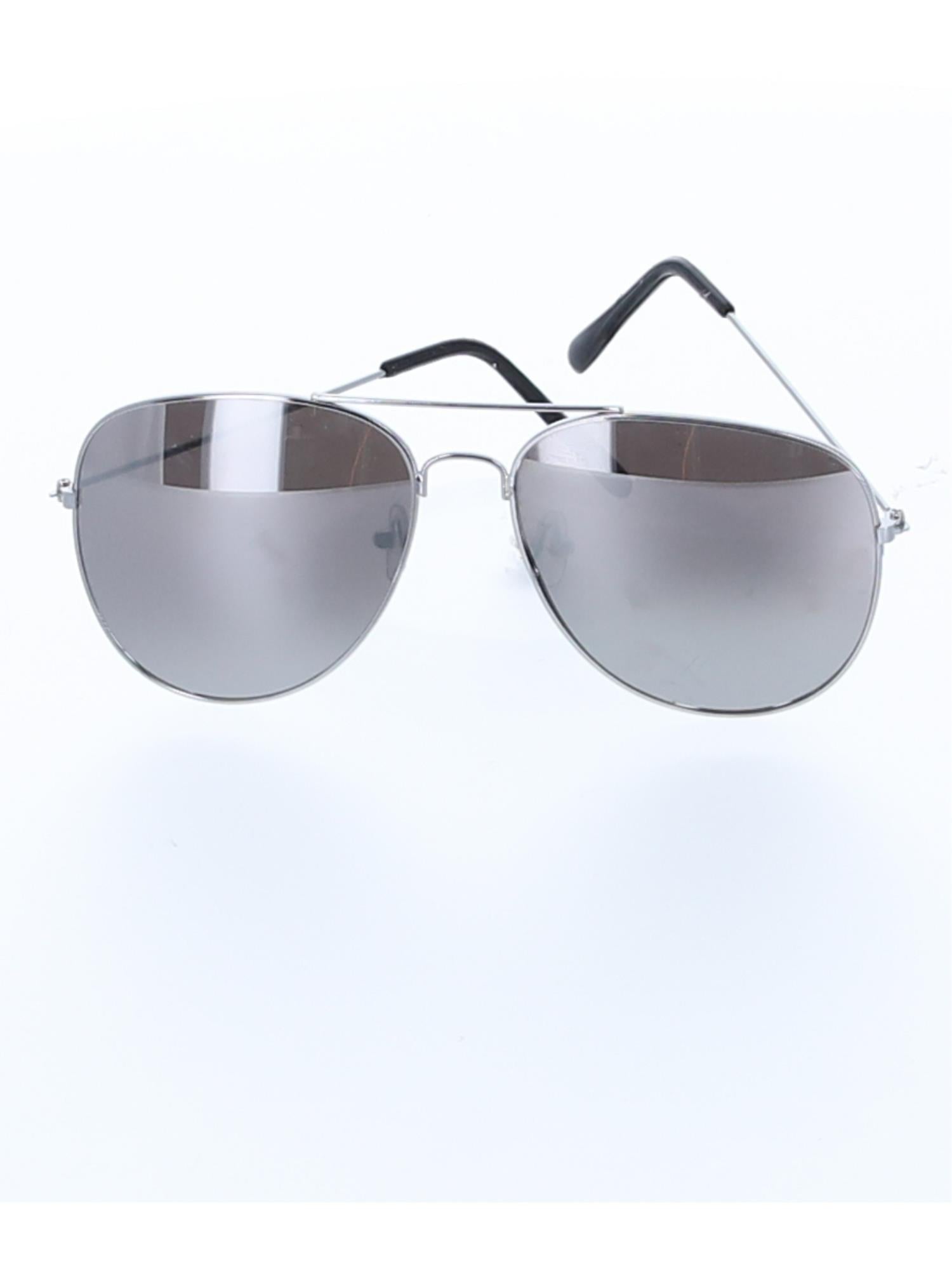 Aviator Specs, Silver Mirror, Silver & Black