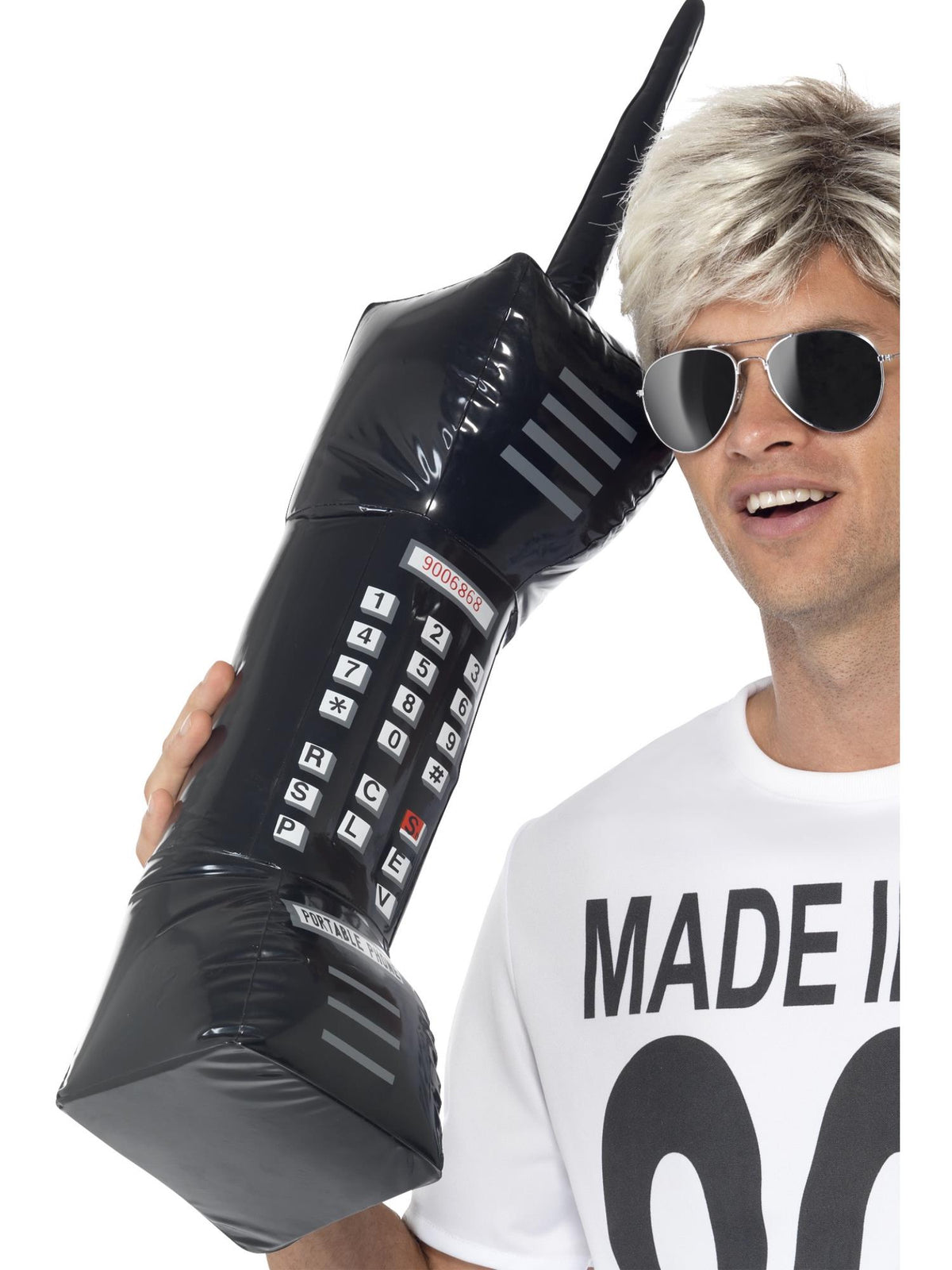 Inflatable Retro Mobile Phone, Black