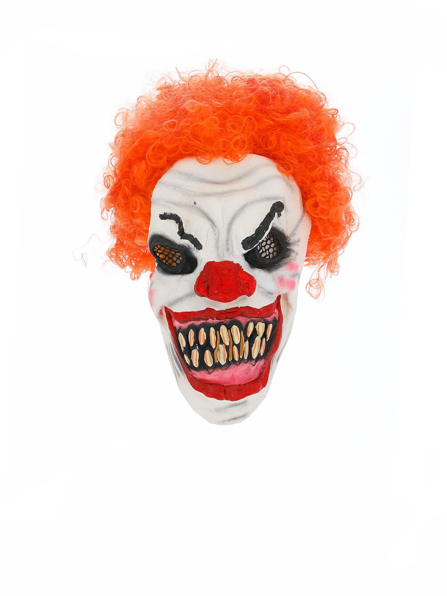 Eng clownsmasker, wit en rood