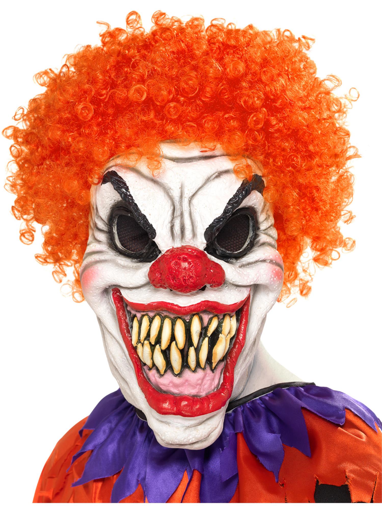 Eng clownsmasker, wit en rood