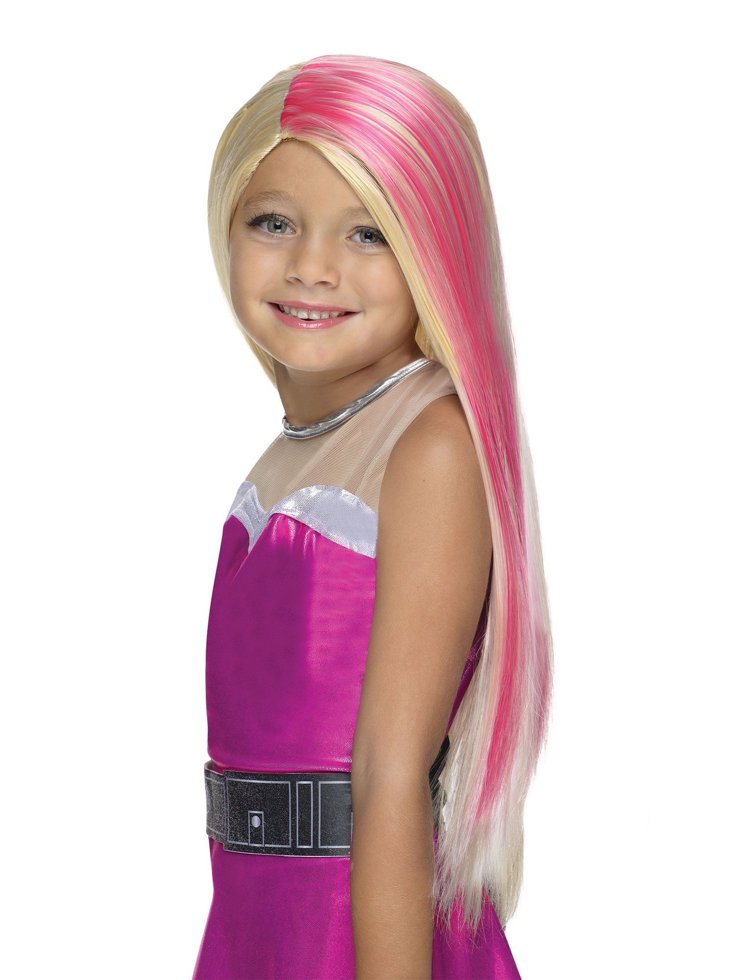 Barbie Rosa Glitzer Perücke