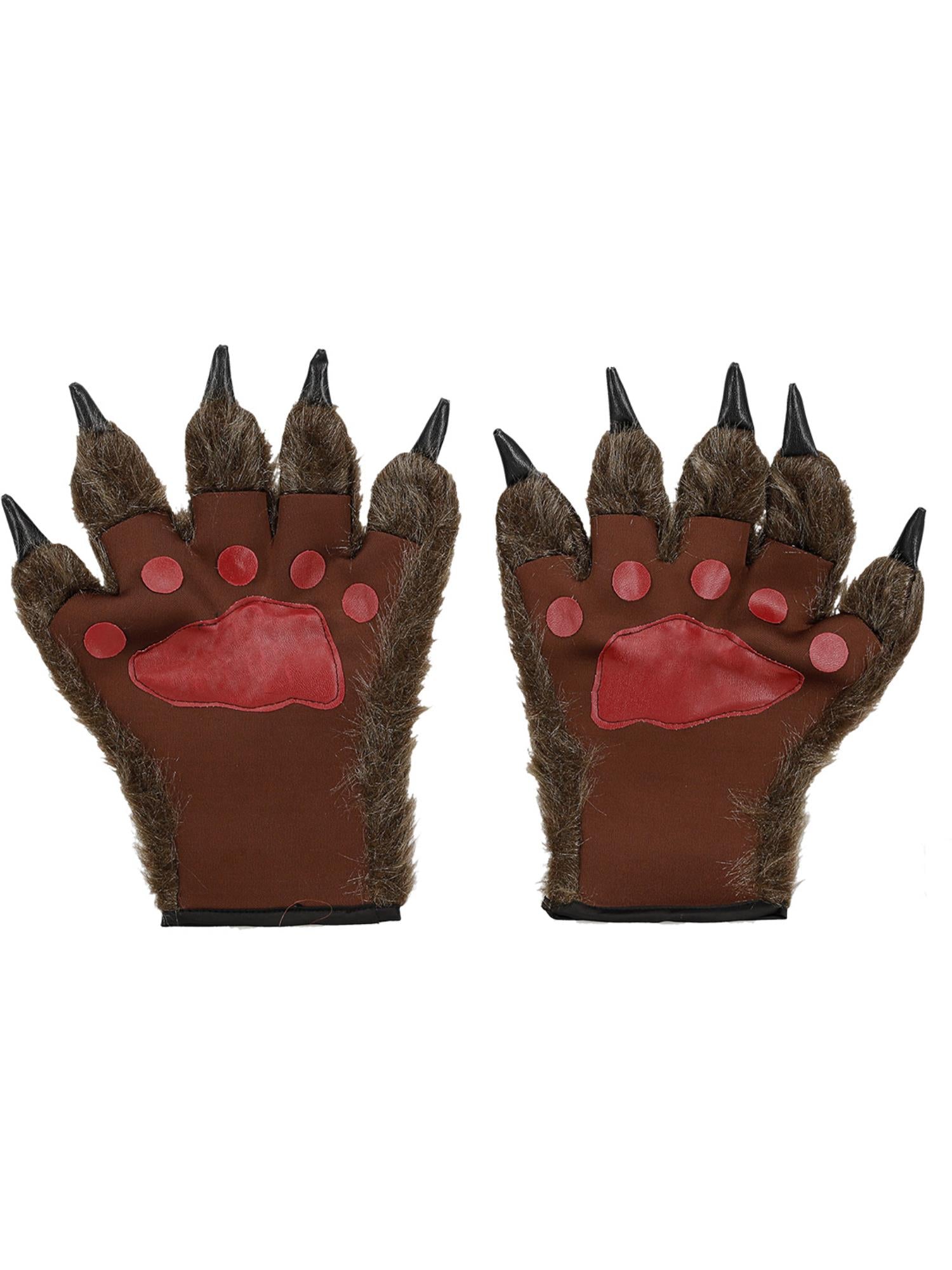 Hairy Monster/Animal Hands, Brown