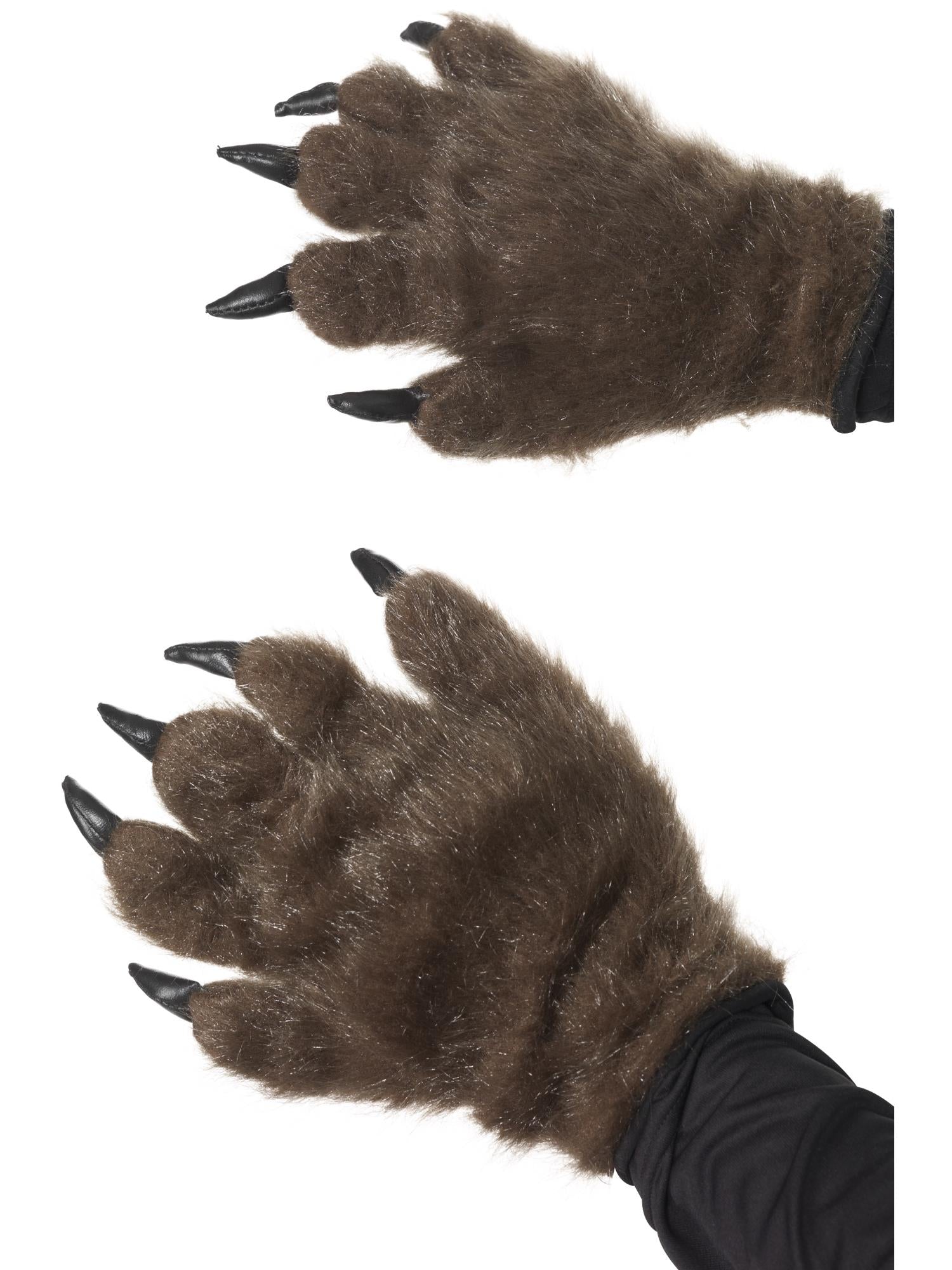 Hairy Monster/Animal Hands, Brown