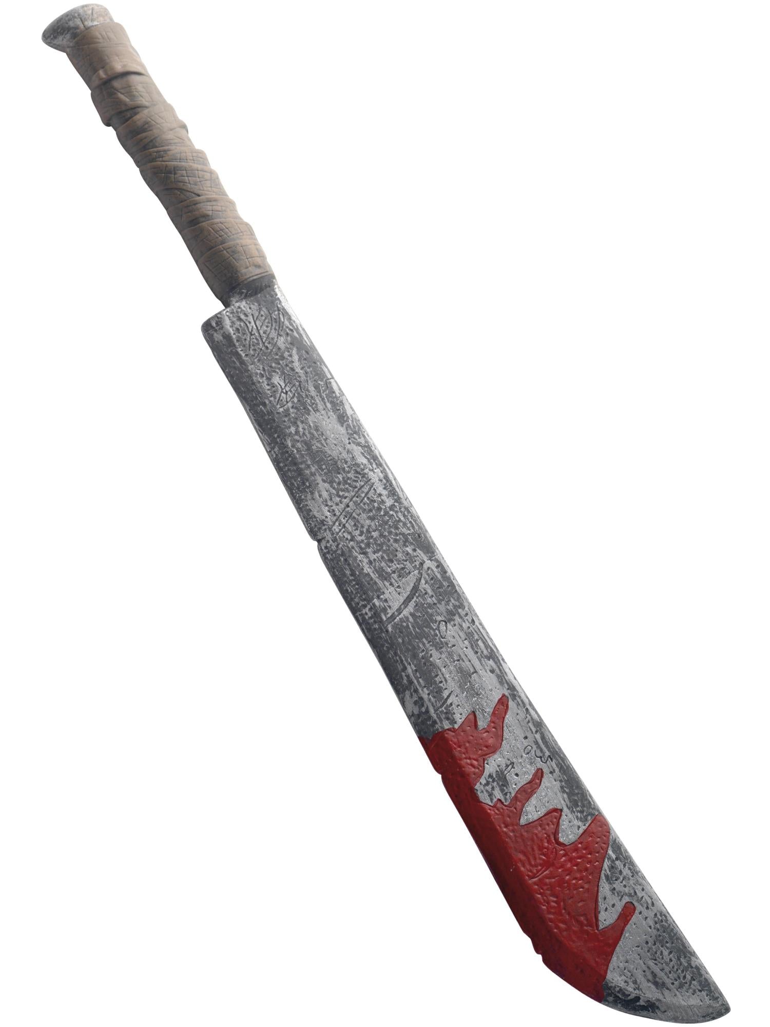 Blooded Chopper Machete Toy Prop, Grey