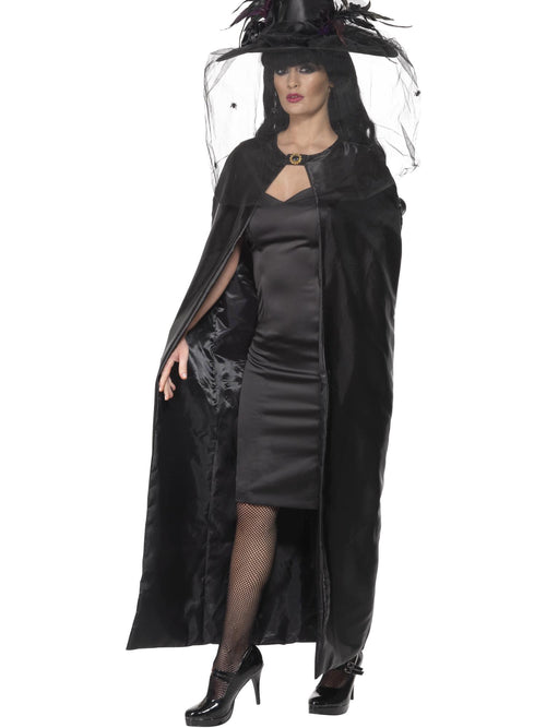 Deluxe Witch Cape, Black