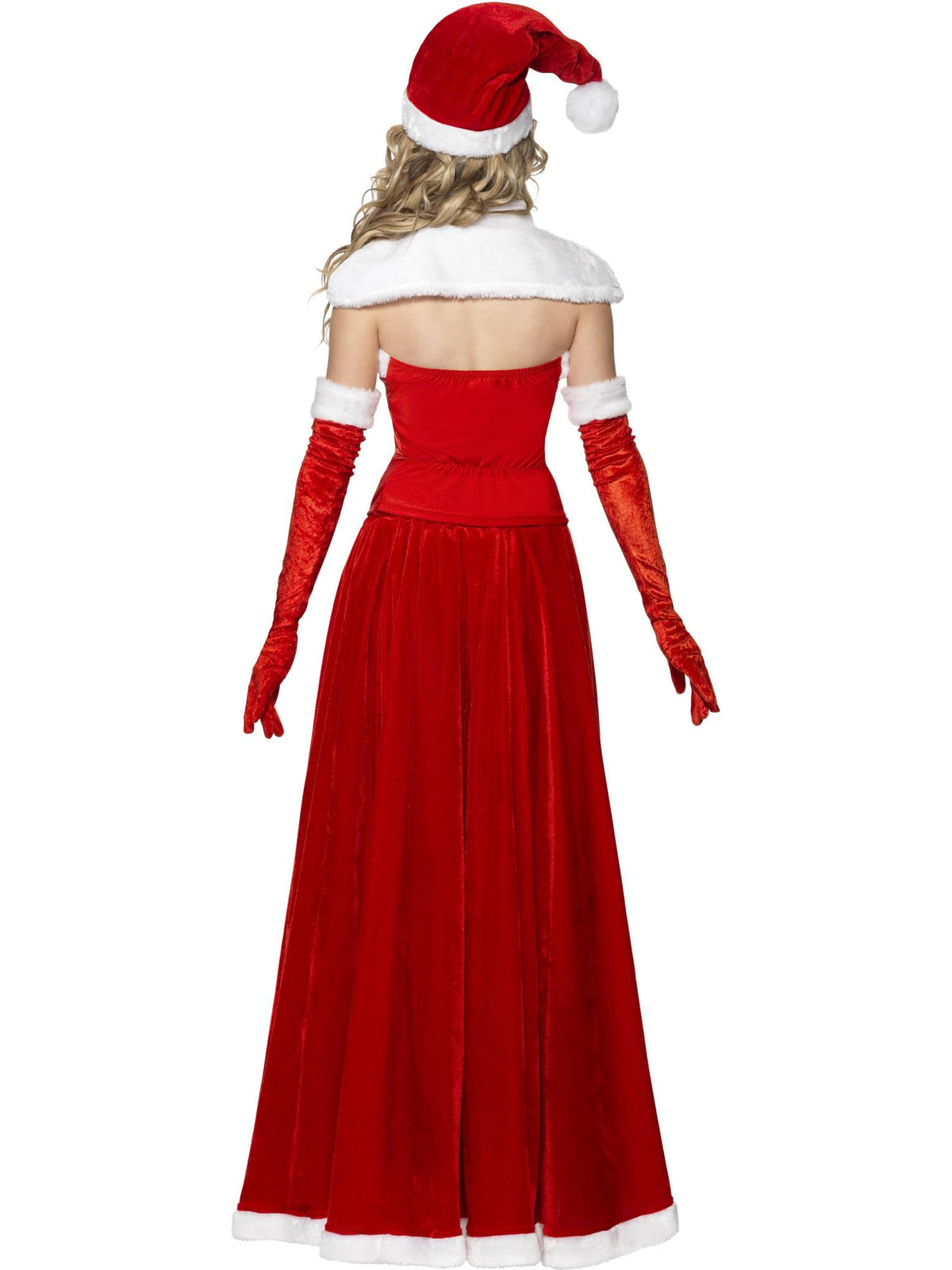 Luxury Miss Santa Costume, Red