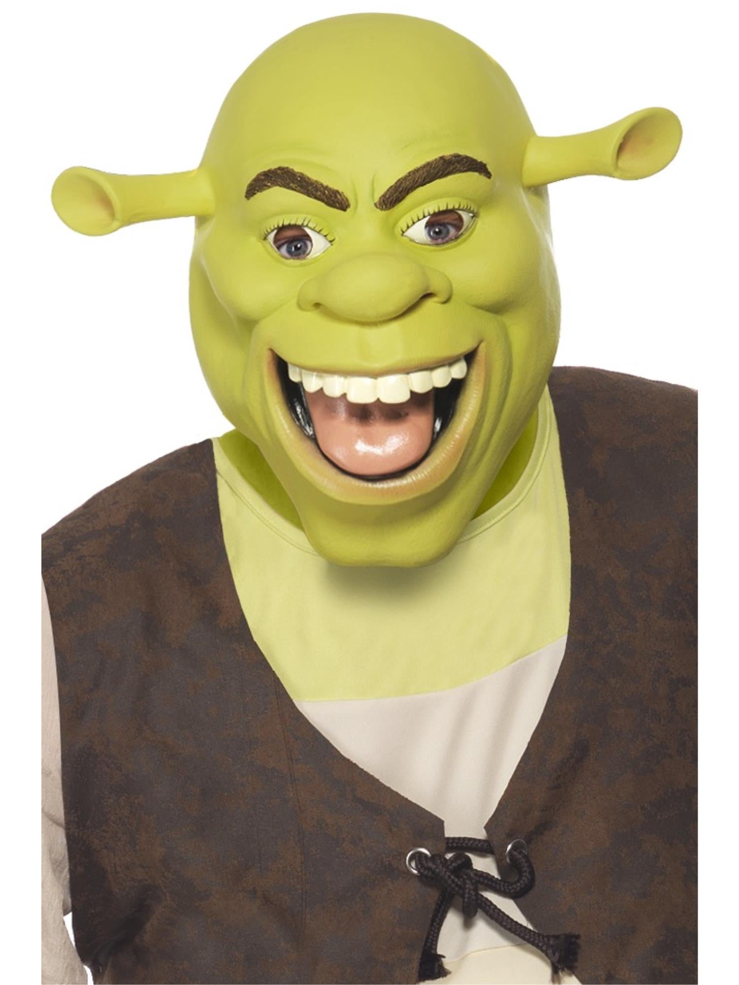 Shrek-Latexmaske, grün