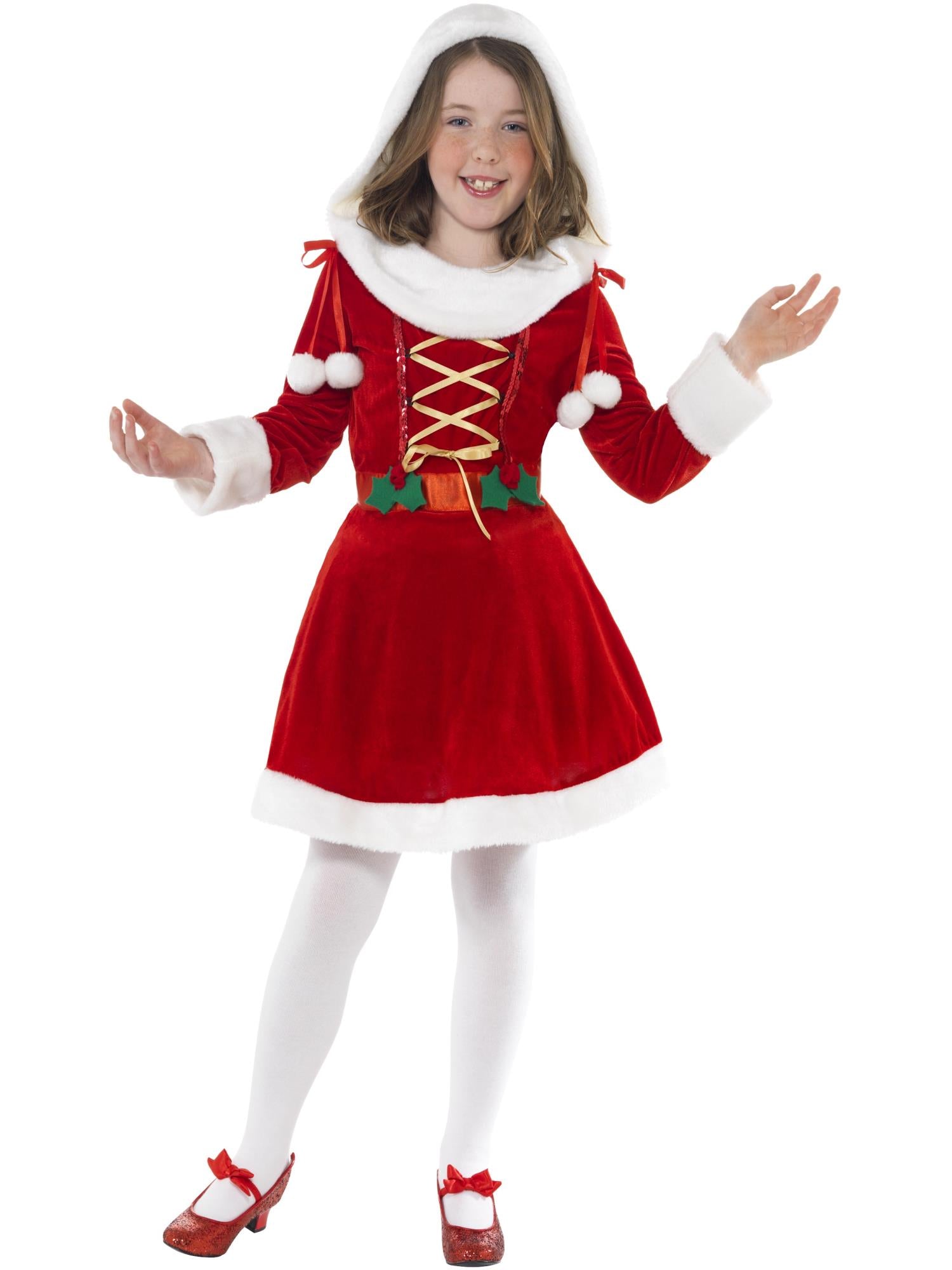 Little Miss Santa Costume, Red