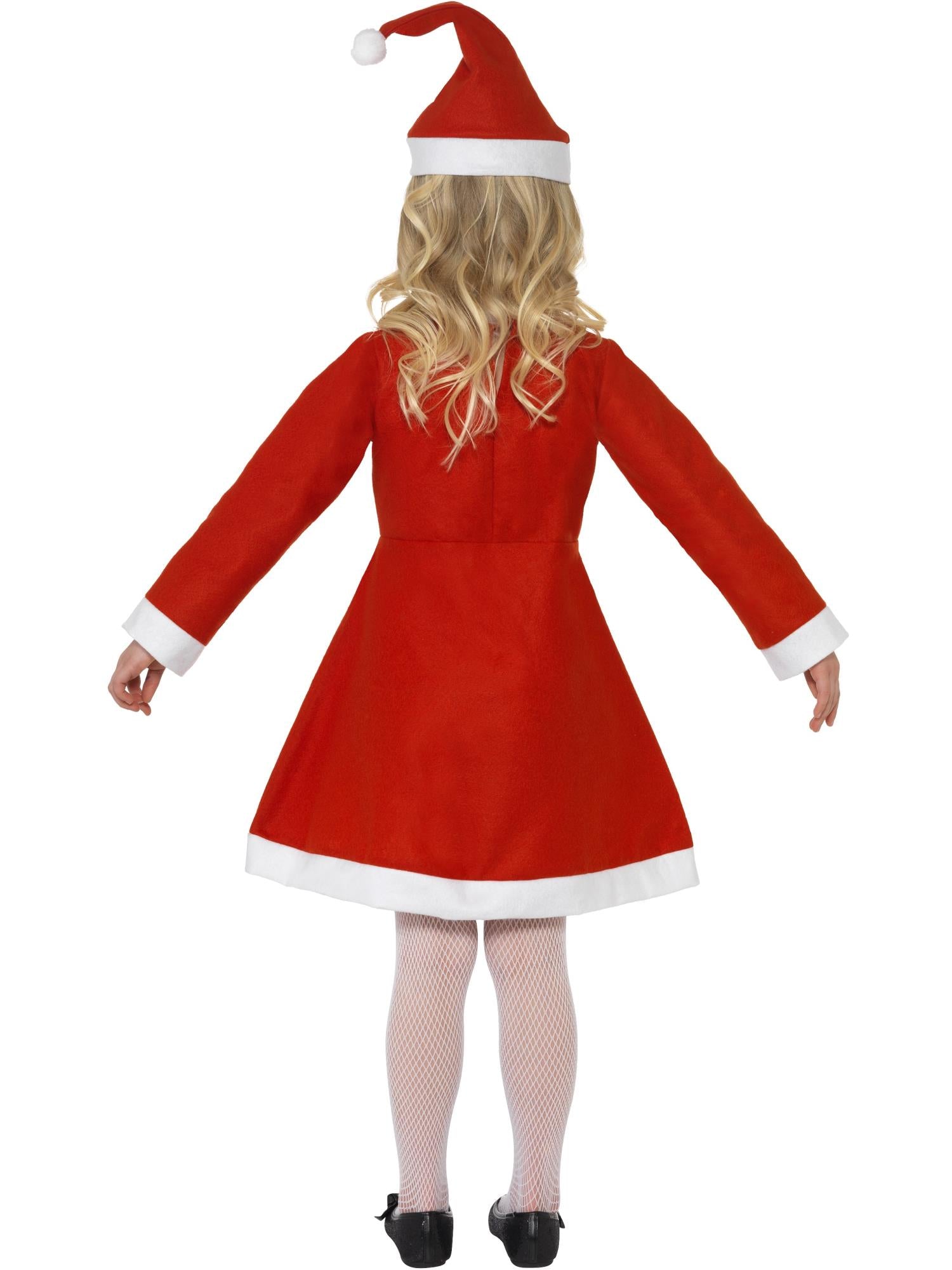 Santa Girl Costume, Red