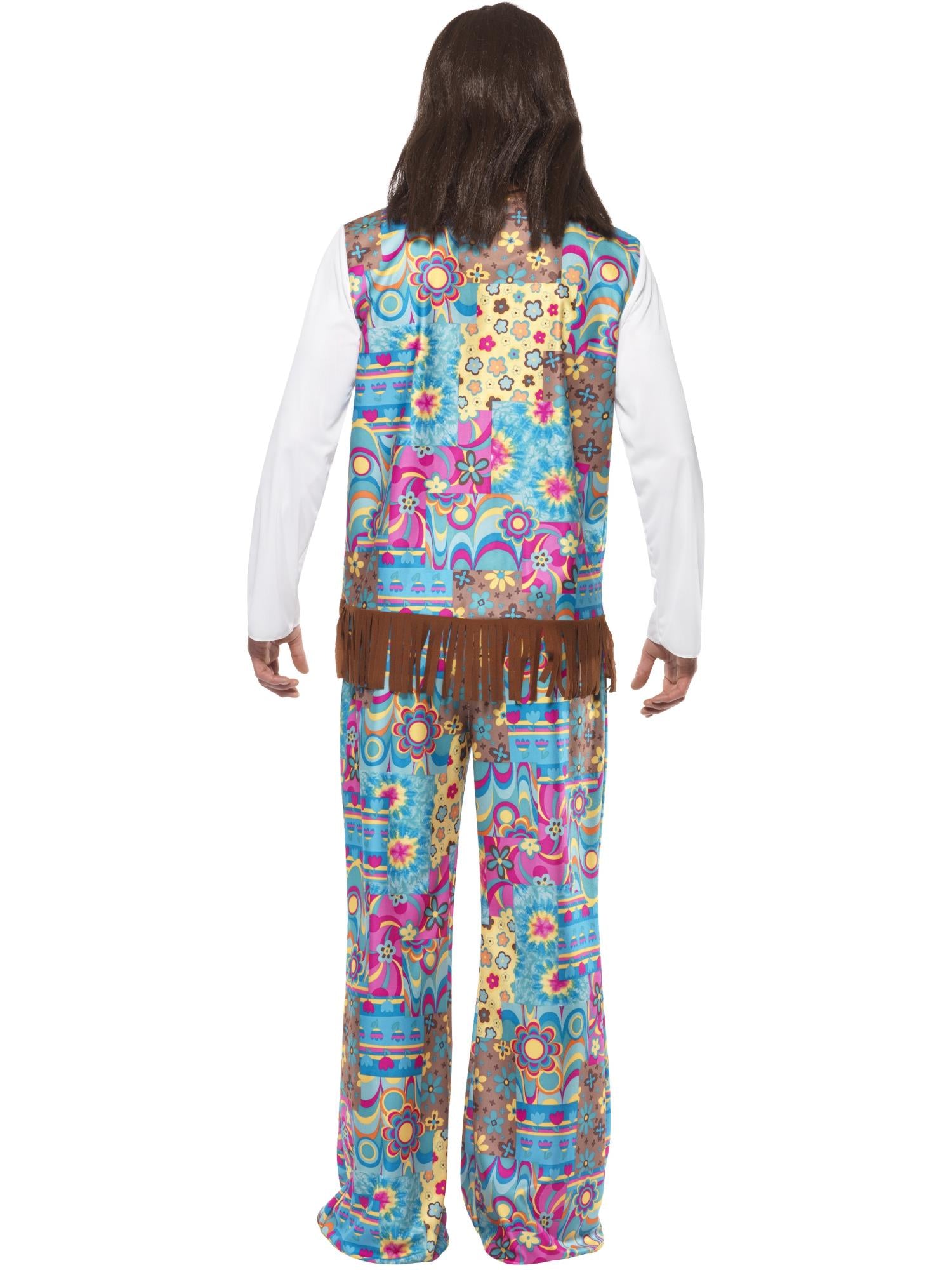Groovy Hippie Costume, Multi-Coloured