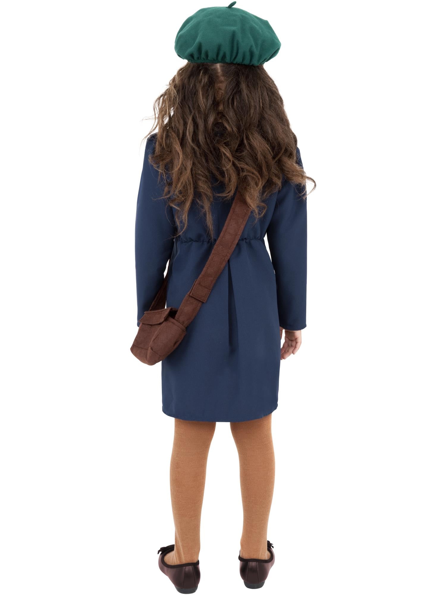 World War II Evacuee Girl Costume, Blue