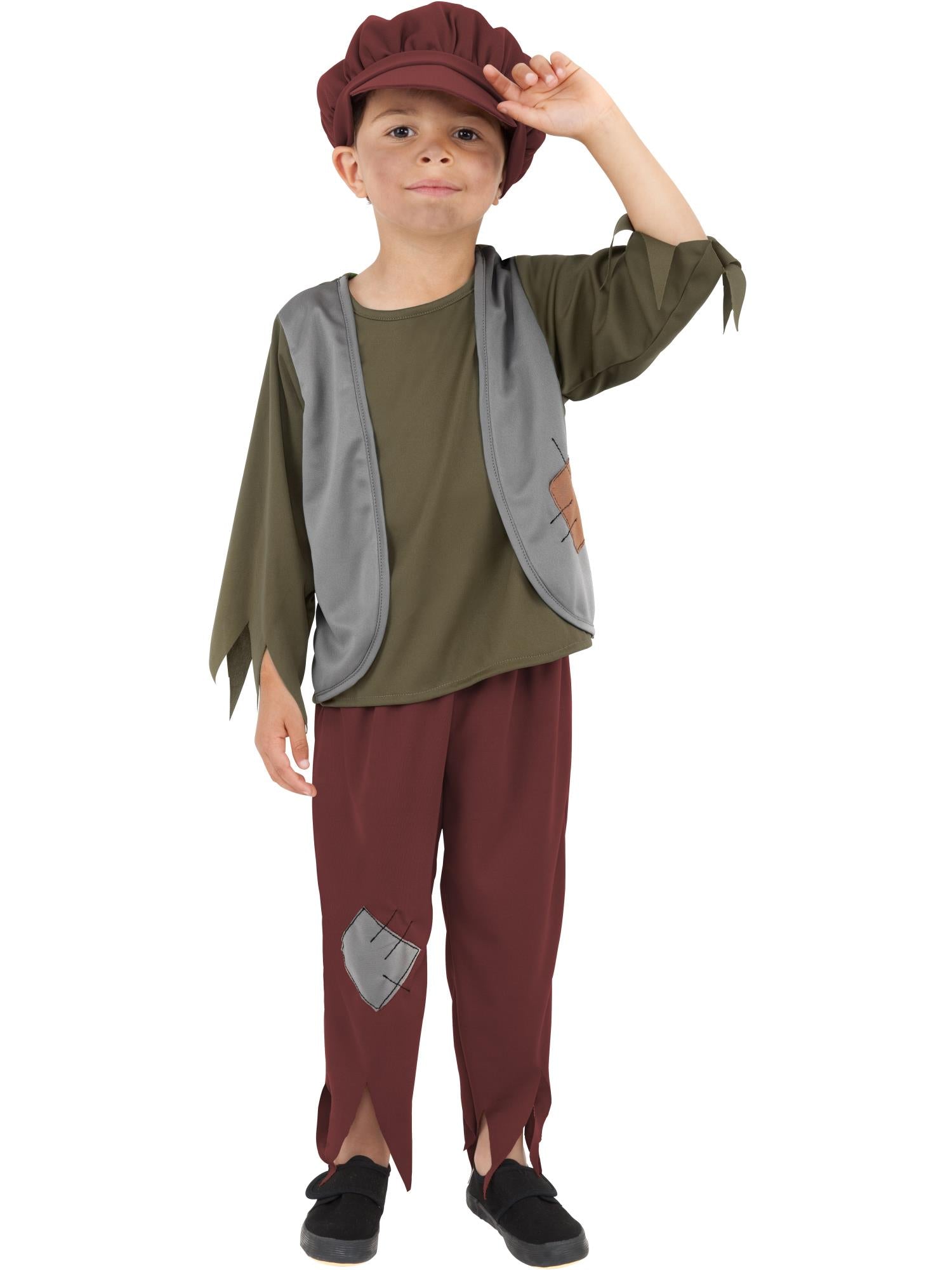 Victorian Poor Boy Costume, Green