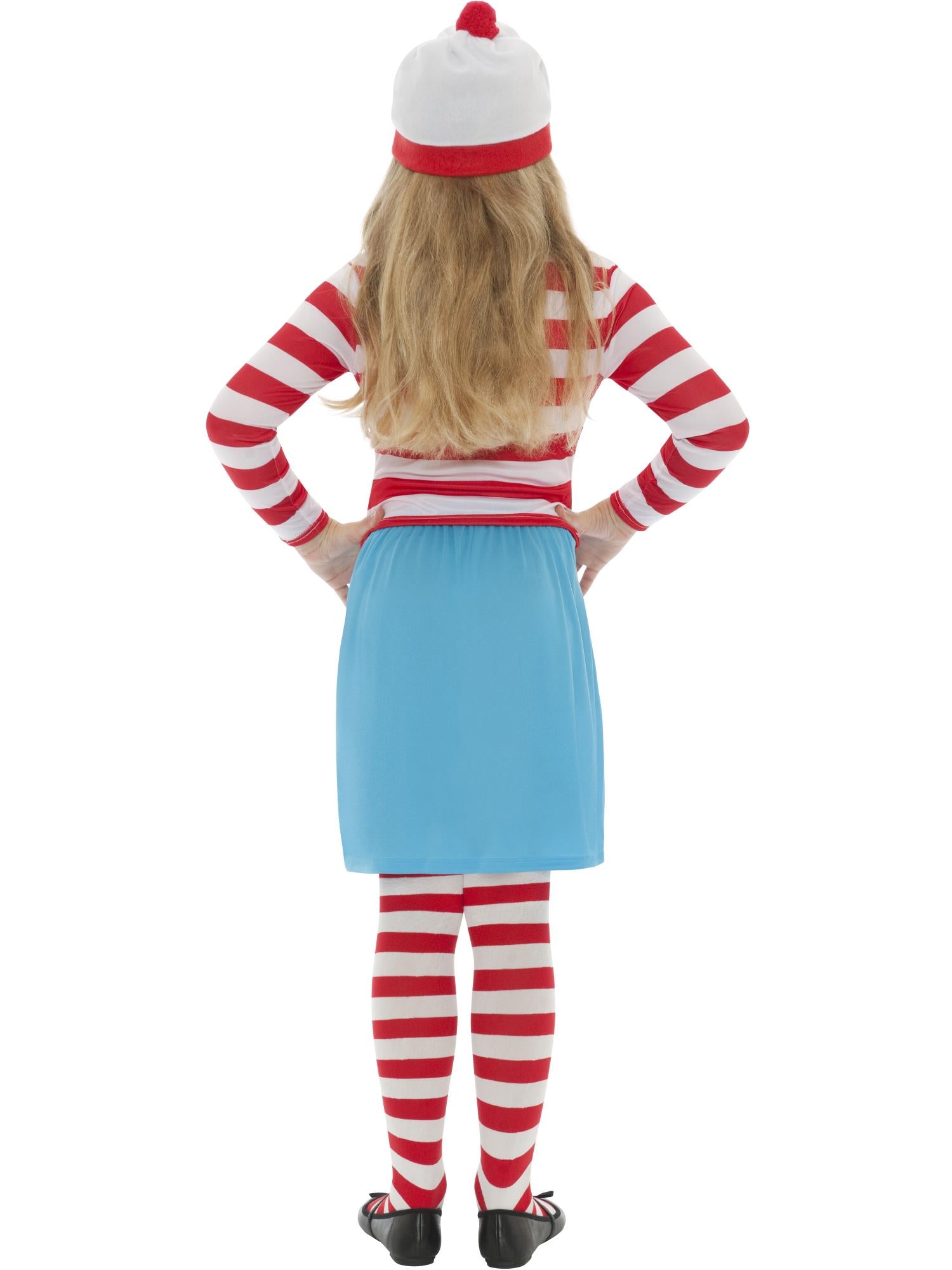 Waar is Wally? Wenda-kinderkostuum, rood en wit
