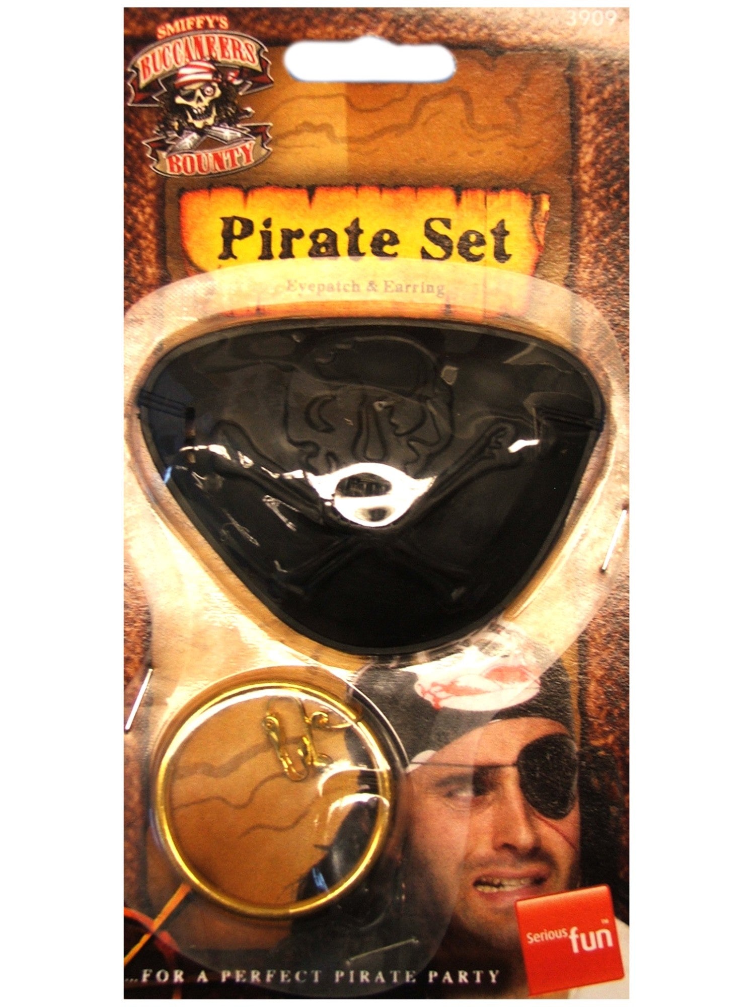 Pirate Eyepatch and Earring, Black