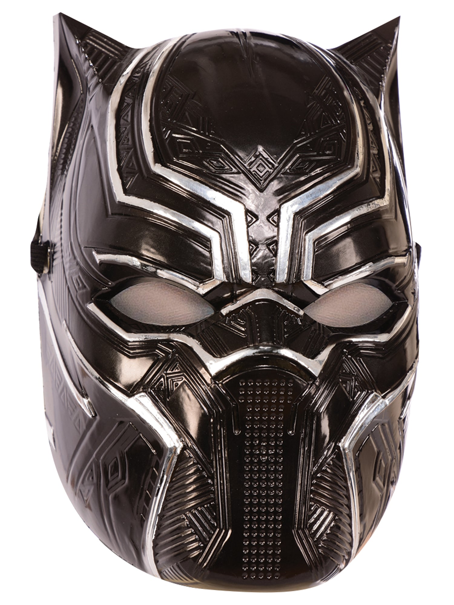 Black Panther Half Mask Metallic