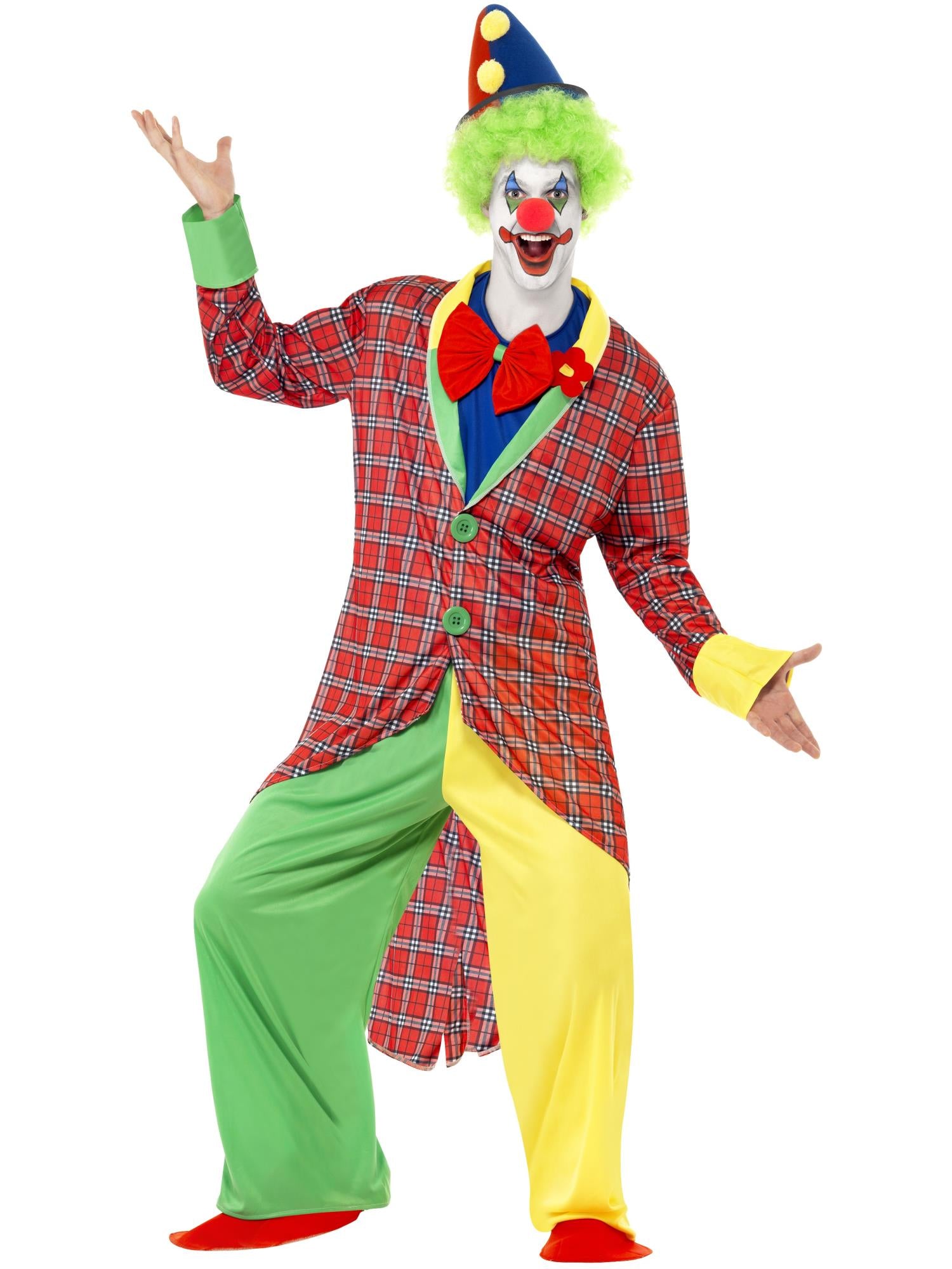 Deluxe La Circus Clown Costume, Multi-Coloured