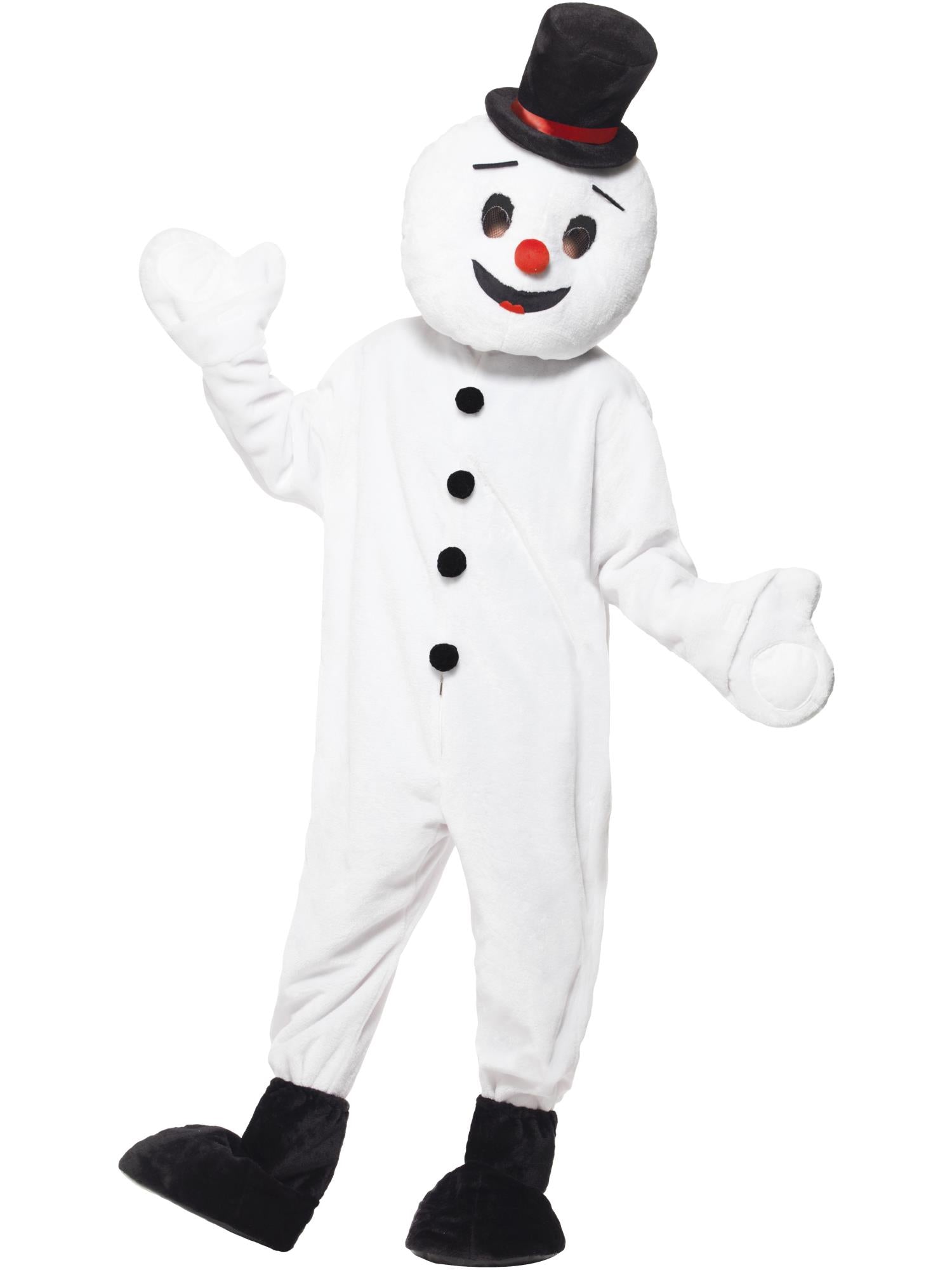 Schneemann-Maskottchenkostüm, weiß