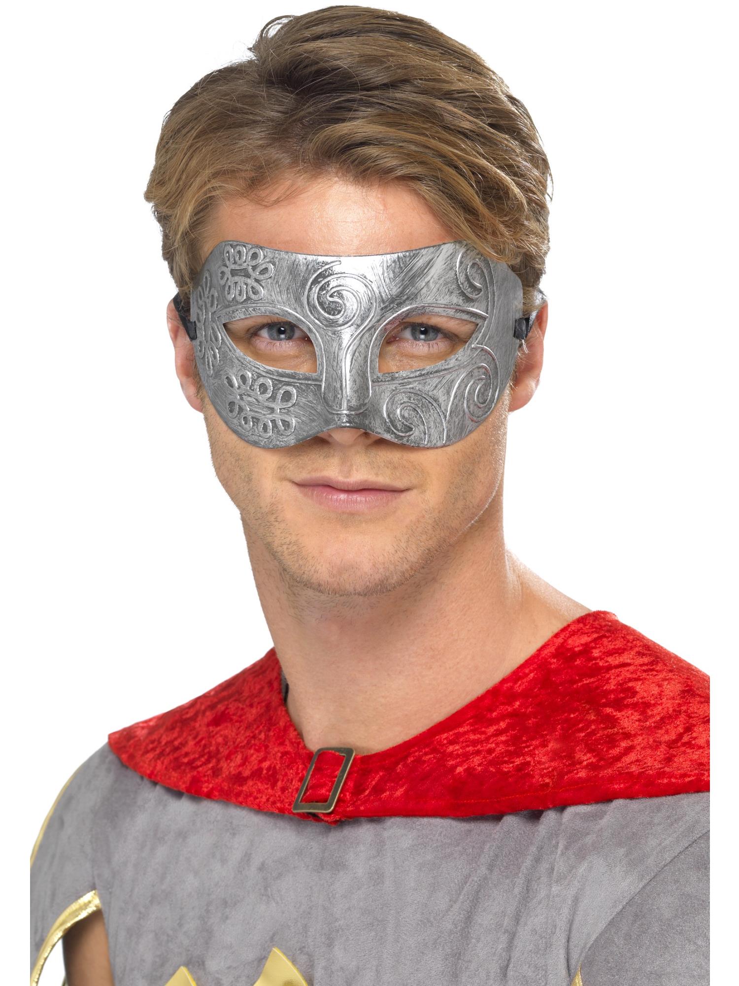 Metallic Warrior Colombina Eyemask, Silver