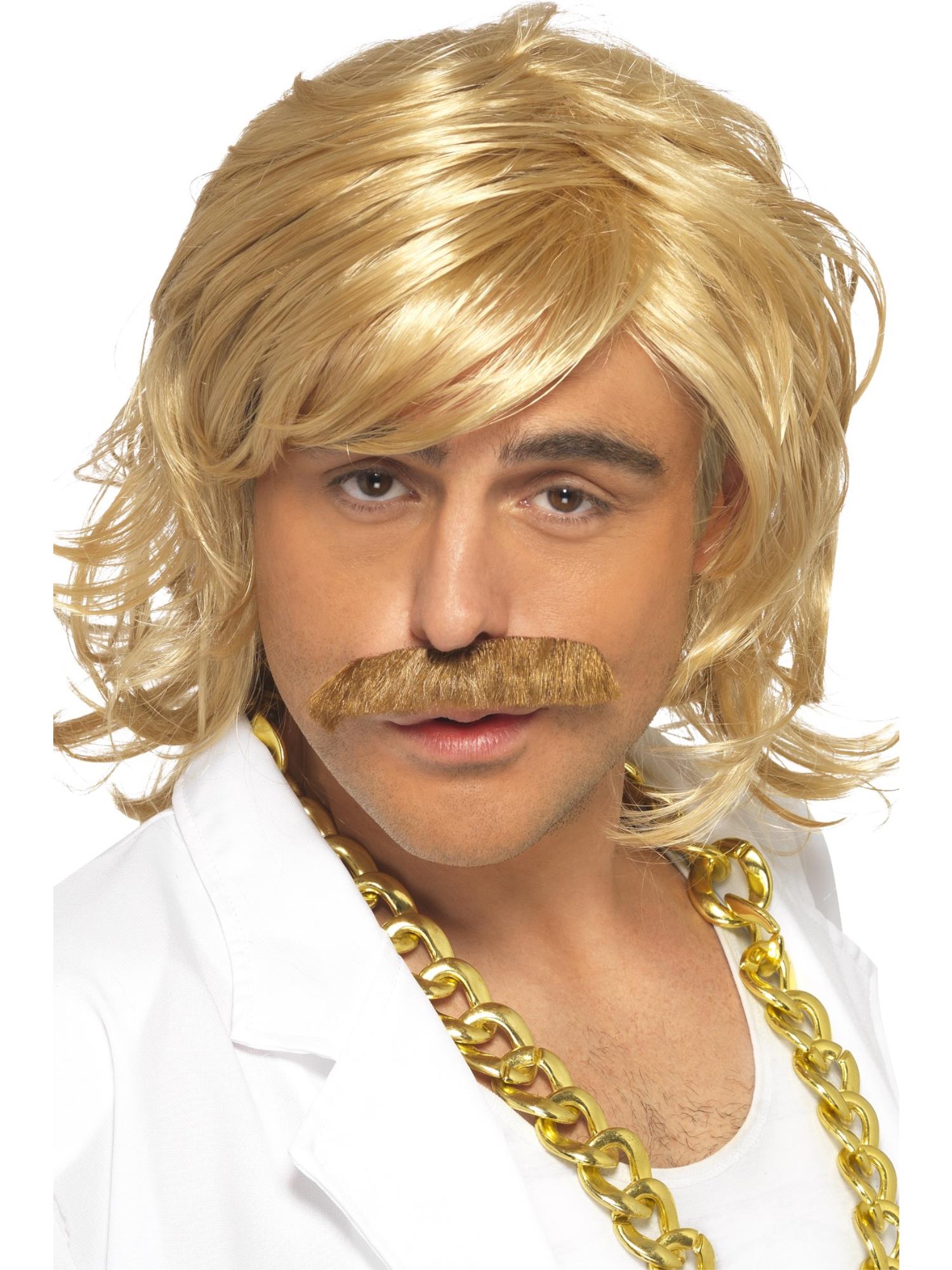 Game Show Host Kit, Wig and Tash, Blonde