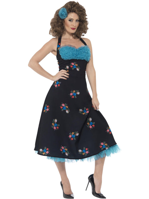 Grease Cha Cha DiGregorio Costume, Black