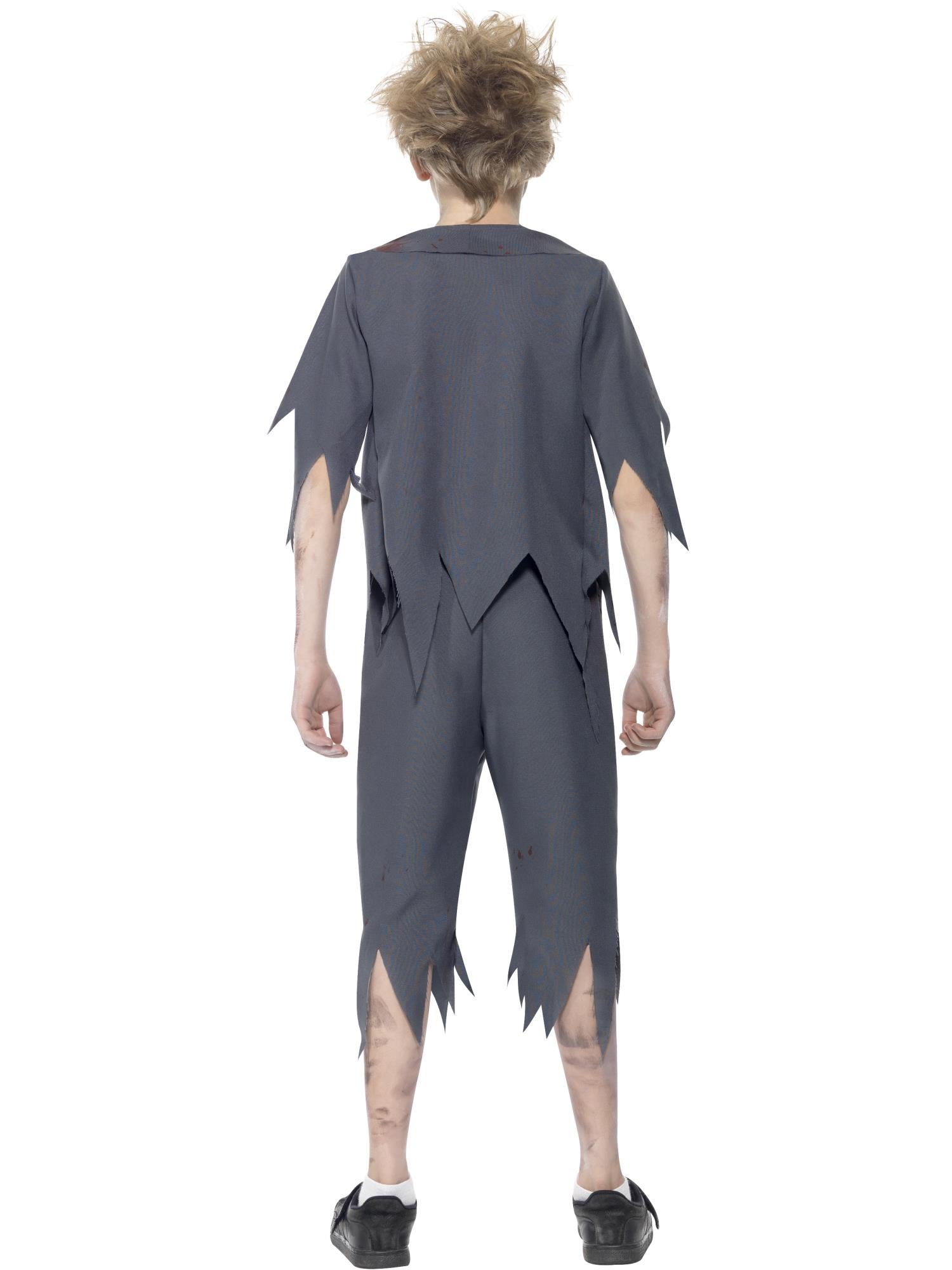 Zombie School Boy Costume, Grey