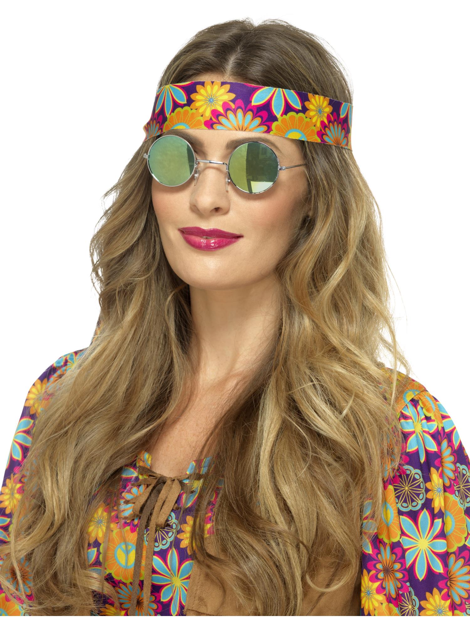 Hippie Specs, Mirrored, Green & Blue