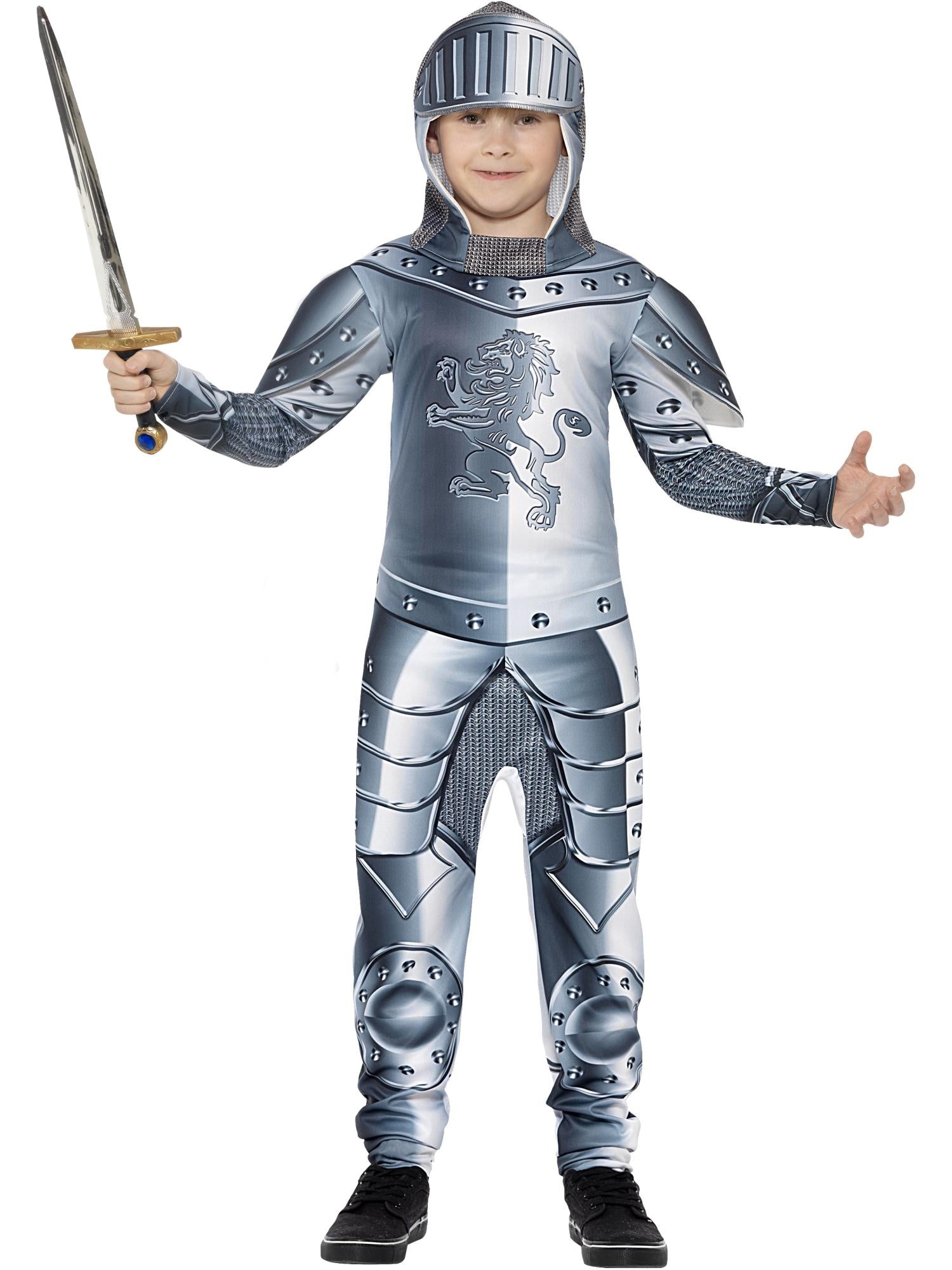 Deluxe Armoured Knight Costume, Grey