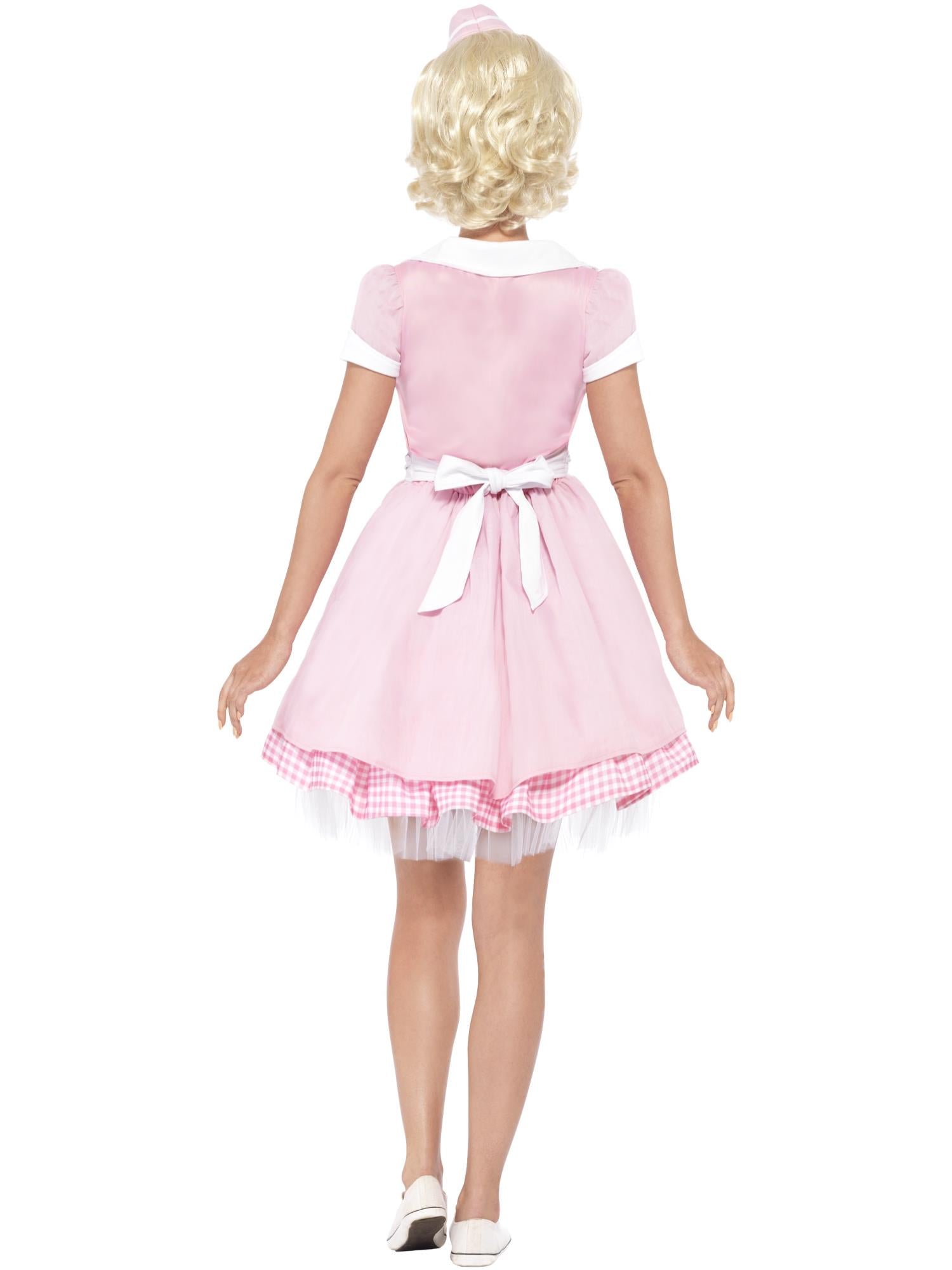 50s Diner Girl Costume, Pink