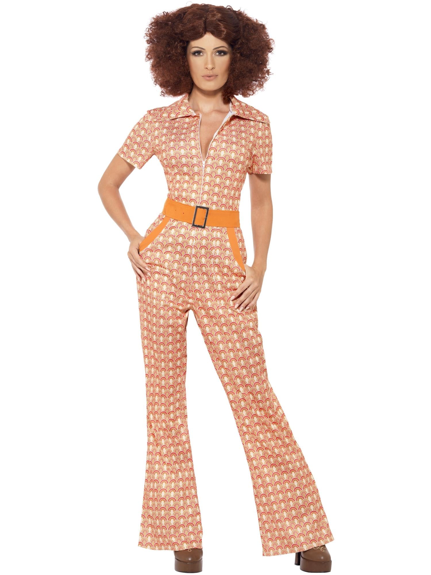 Authentic 70s Chic Costume, Orange