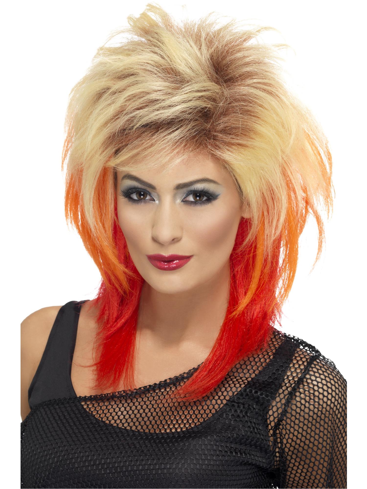 80er-Jahre-Mullet-Perücke, blond