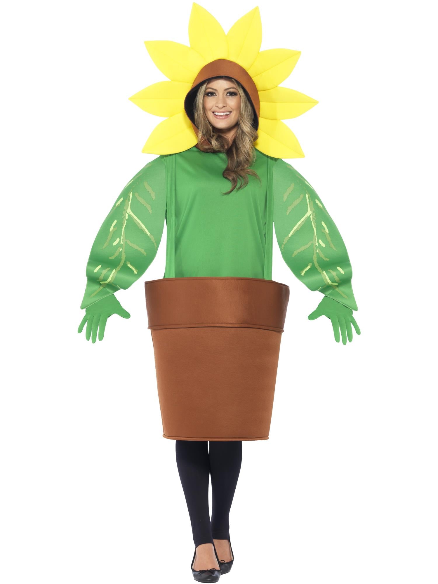 Sunflower Costume, with Top with Attached Hood