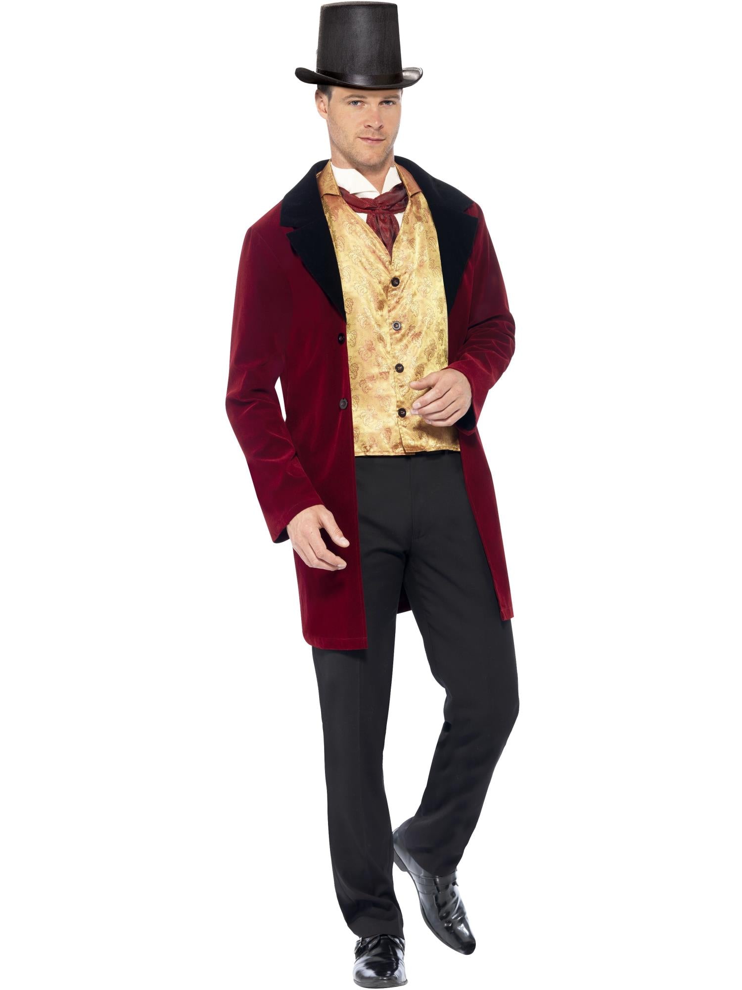 Deluxe Edwardian Gent Costume, Red
