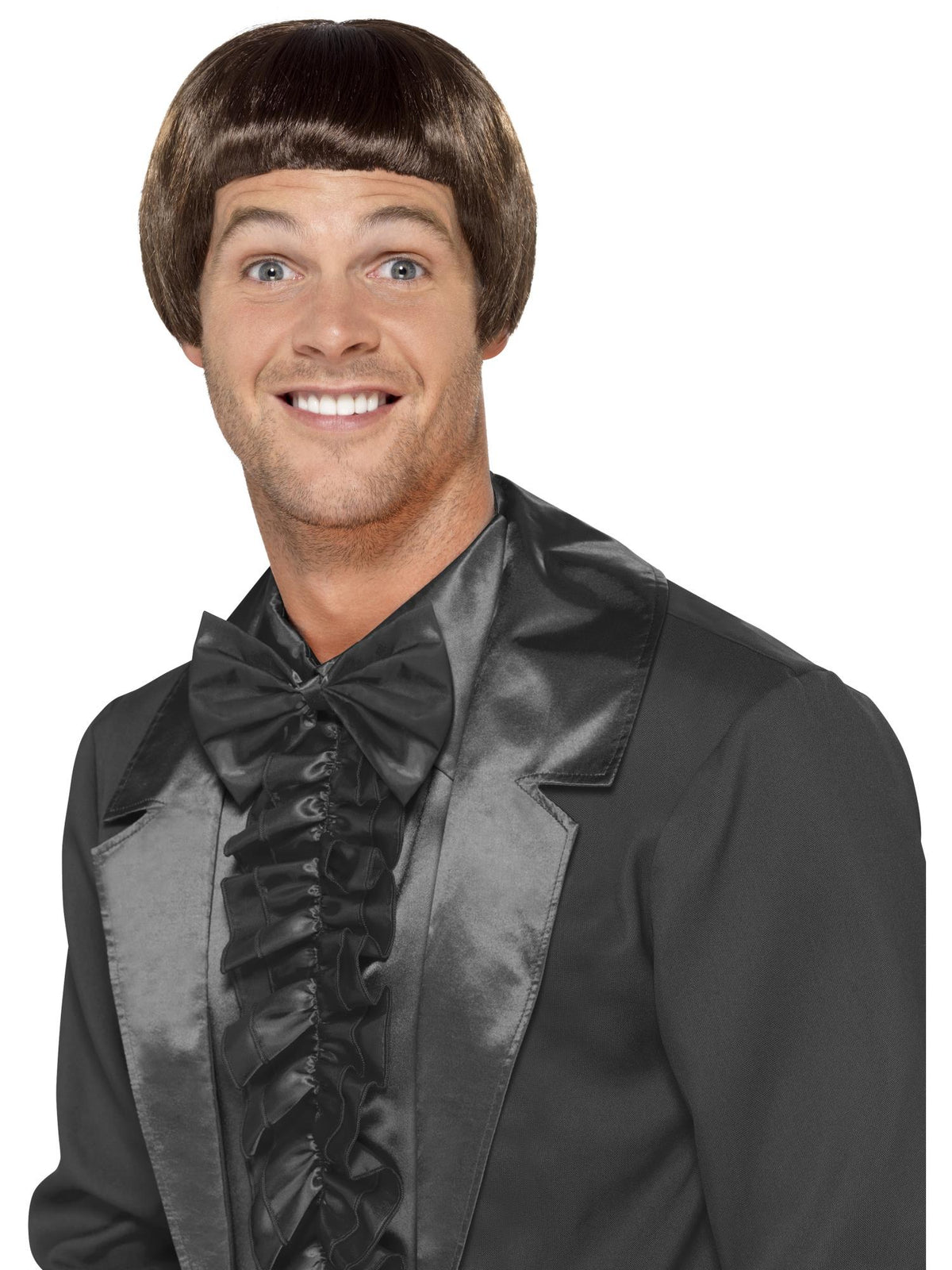 90s Bowl Cut Wig, Brown