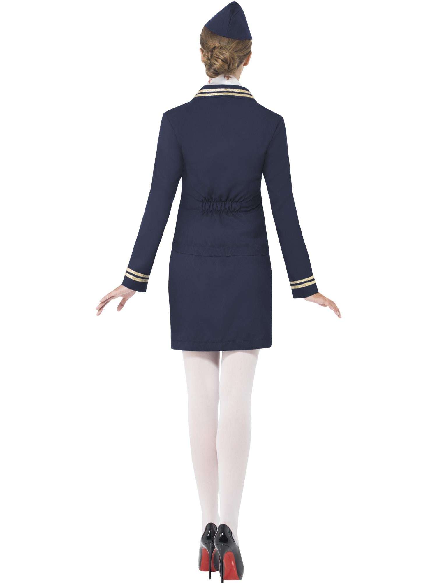 Airways Attendant Costume, Blue