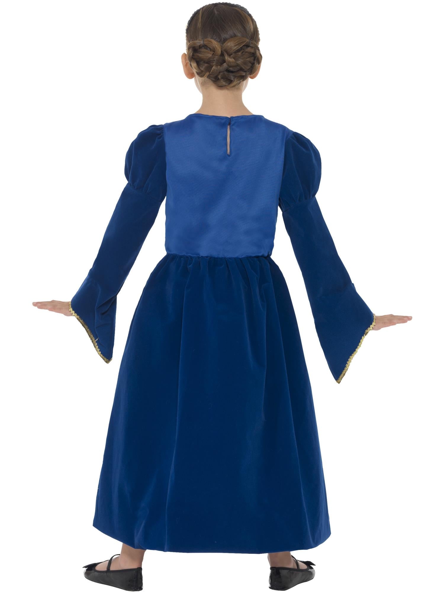 Tudor Princess Girl Costume, Royal Blue