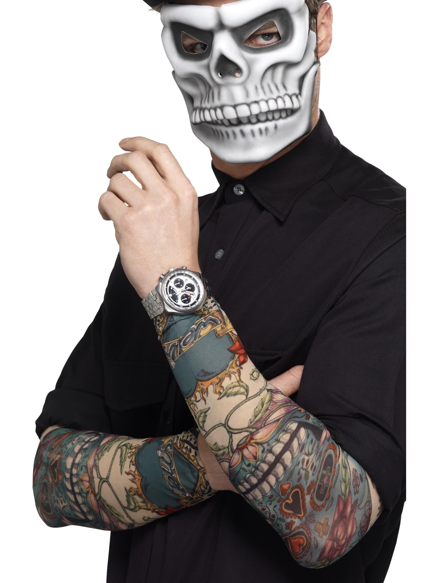 Day of the Dead Tattoo Sleeve, Multi-Coloured