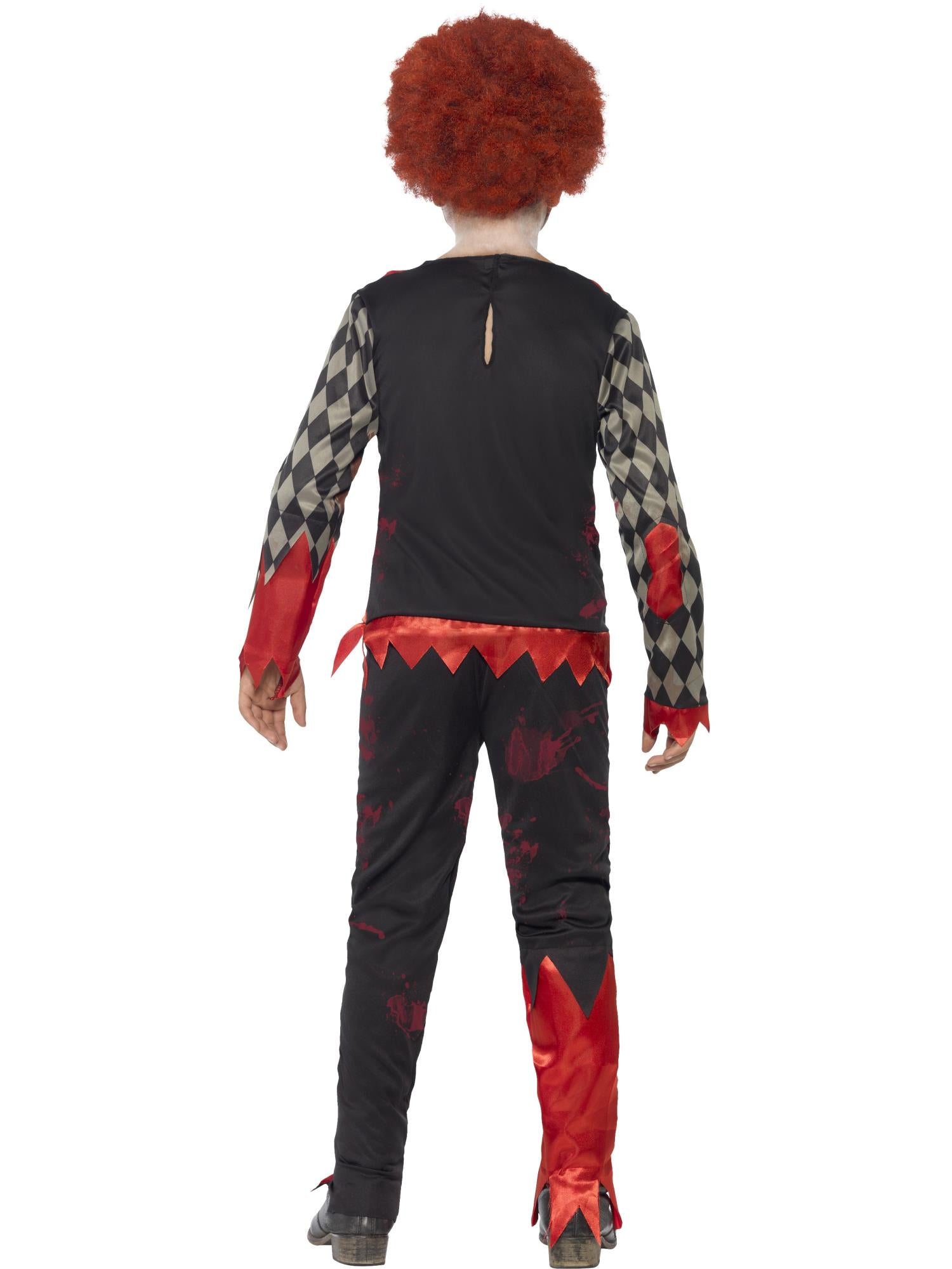 Deluxe Zombie Clown Costume, Red & Green
