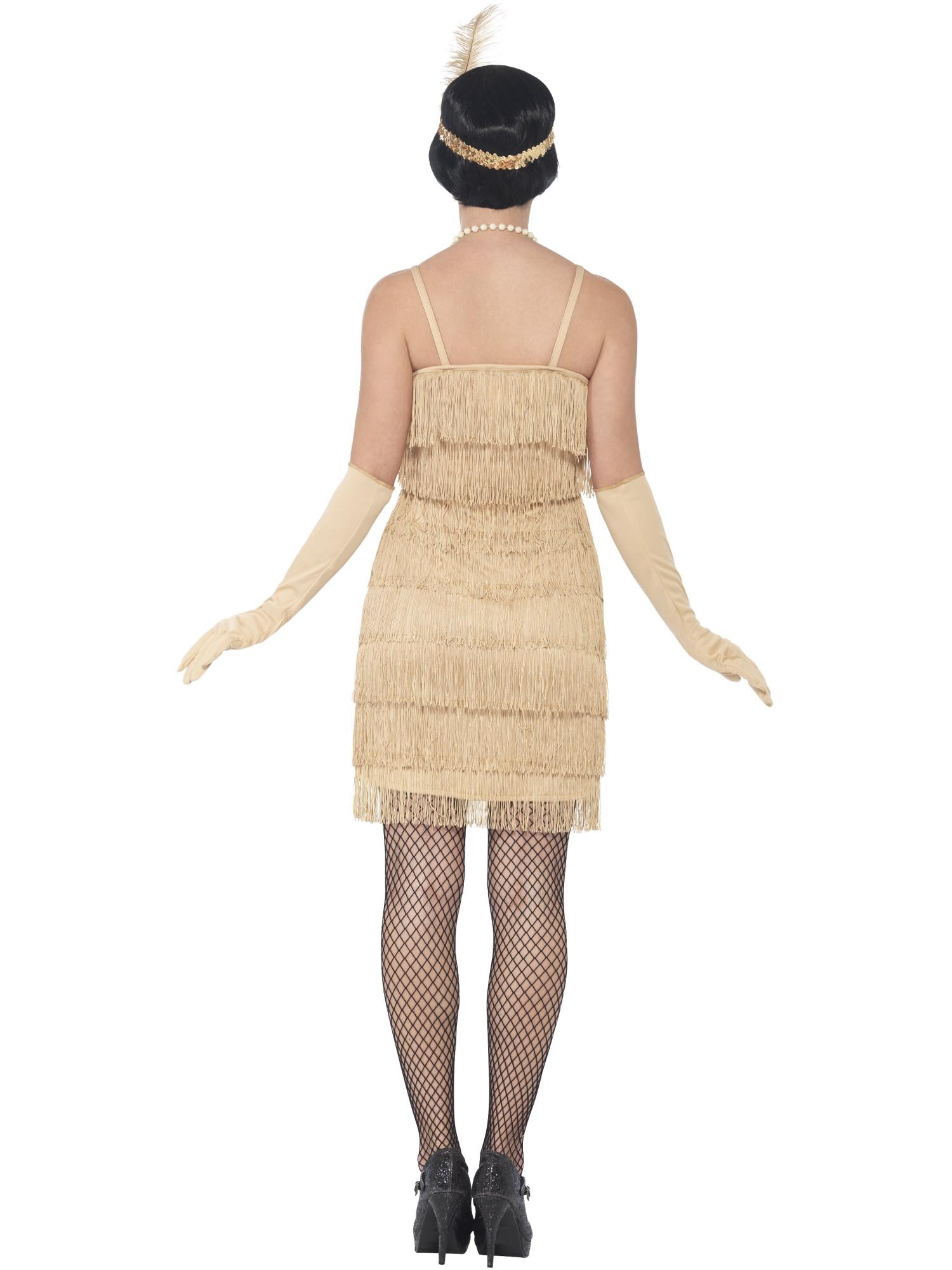 Flapper Costume, Gold