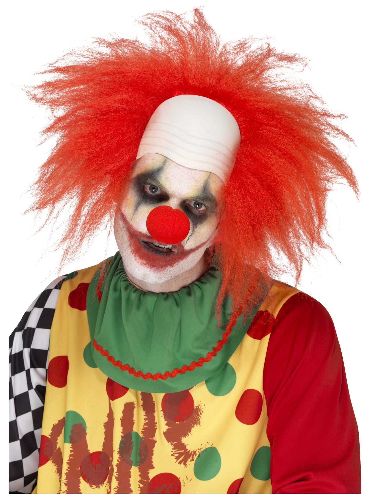 Luxus-Clownperücke, rot