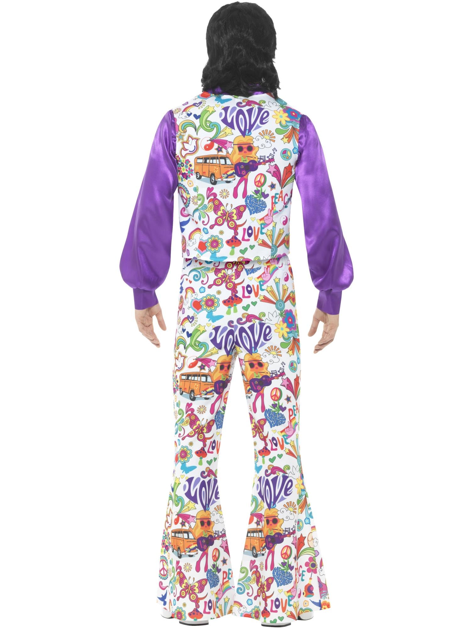 60s Groovy Hippie Costume, Multi-Coloured